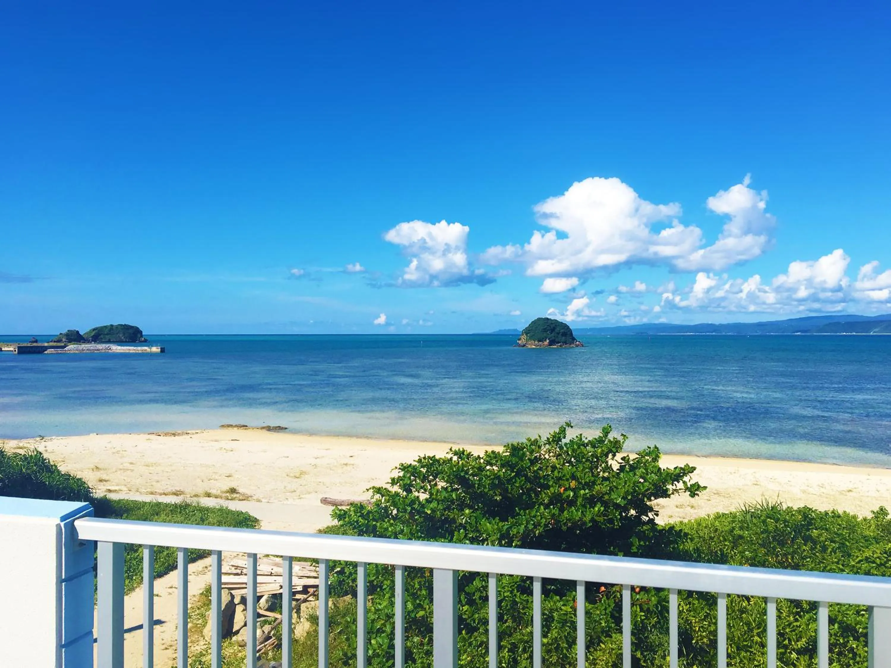 Balcony/Terrace in Uminchuno Yado