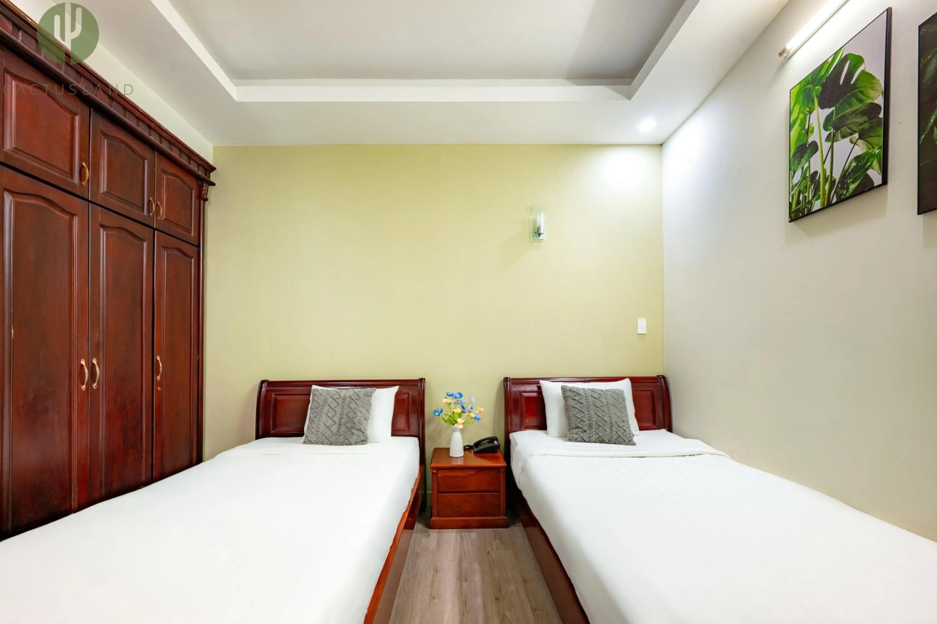 Bed in Cactusland Hotel Tan Binh Near T3 Station
