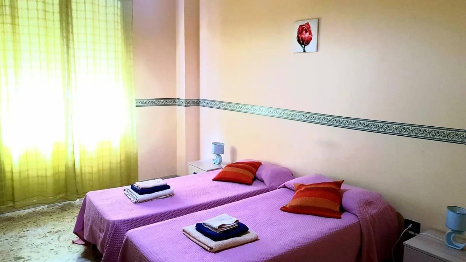 Bed in Vista Mare Rooms