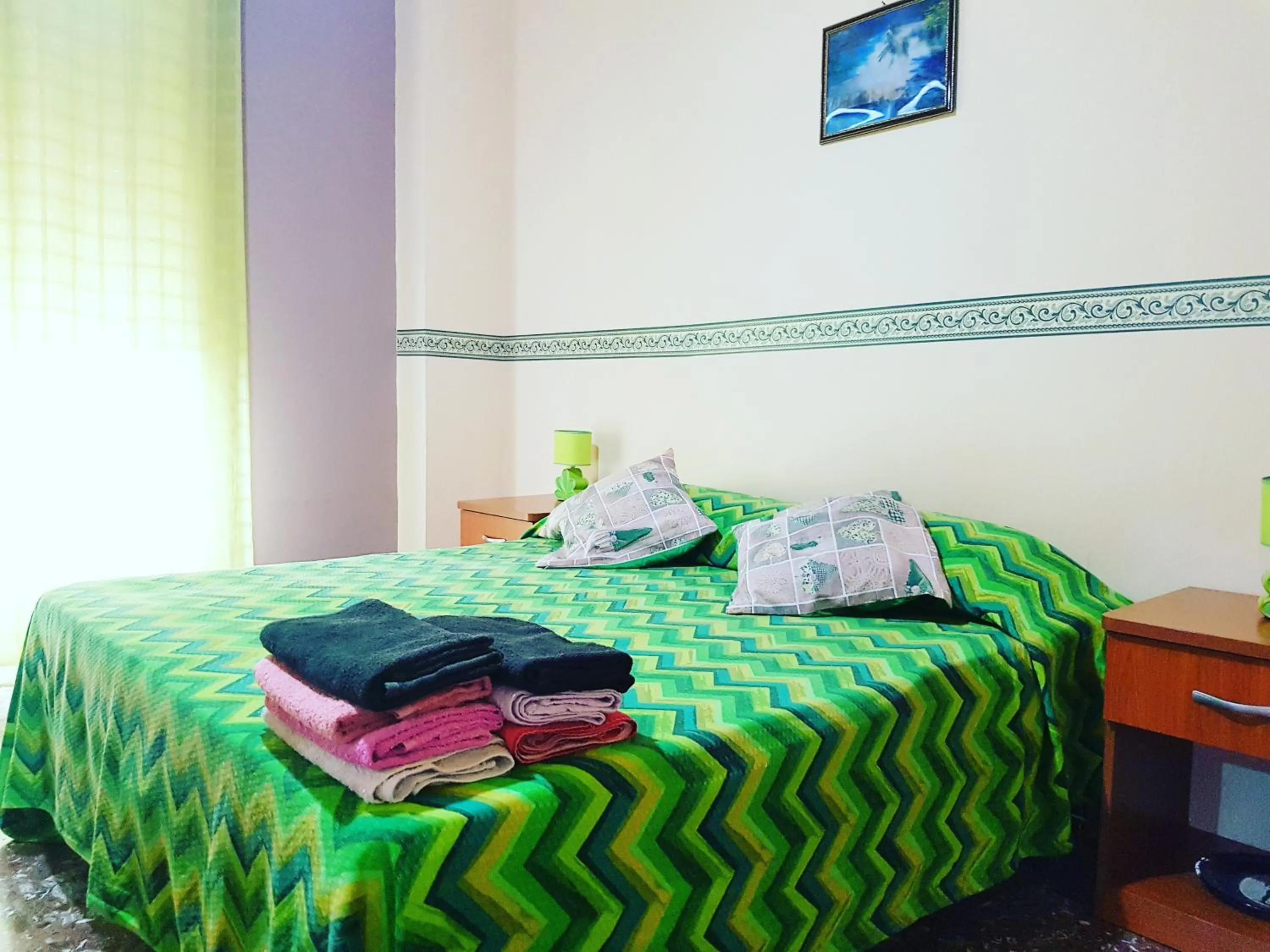 Bed in Vista Mare Rooms