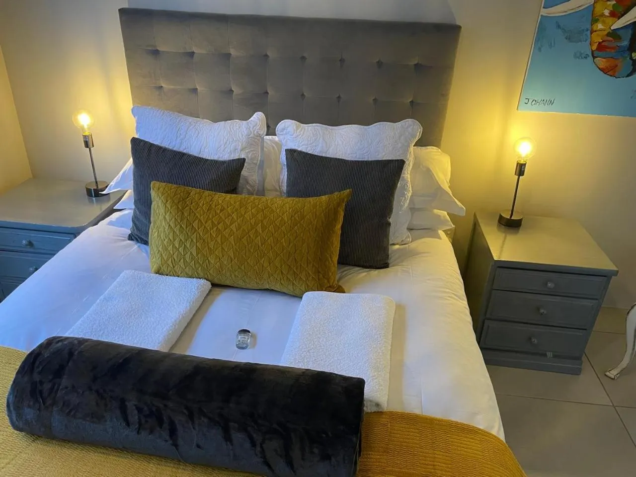 Bedroom, Bed in Klein Karoo Game Lodge