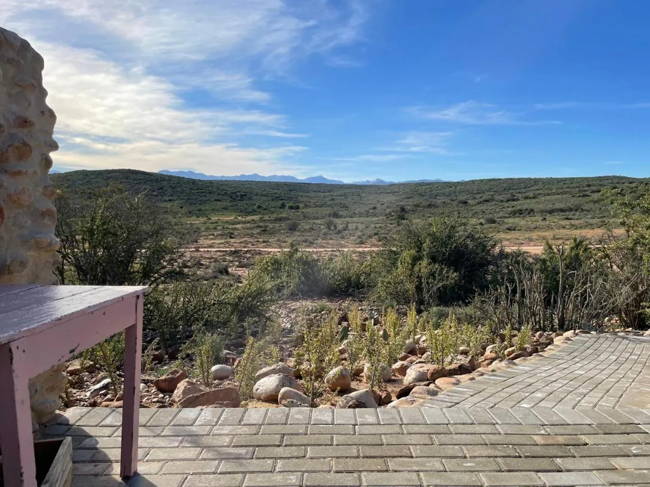 Patio in Klein Karoo Game Lodge