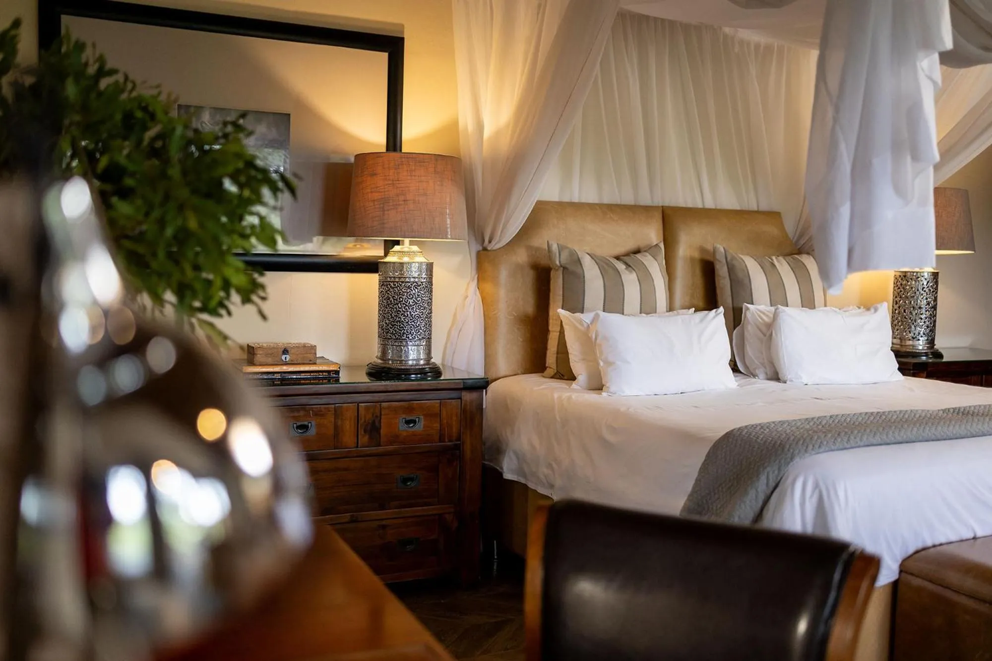 Bedroom, Bed in Karongwe - Becks Safari Lodge