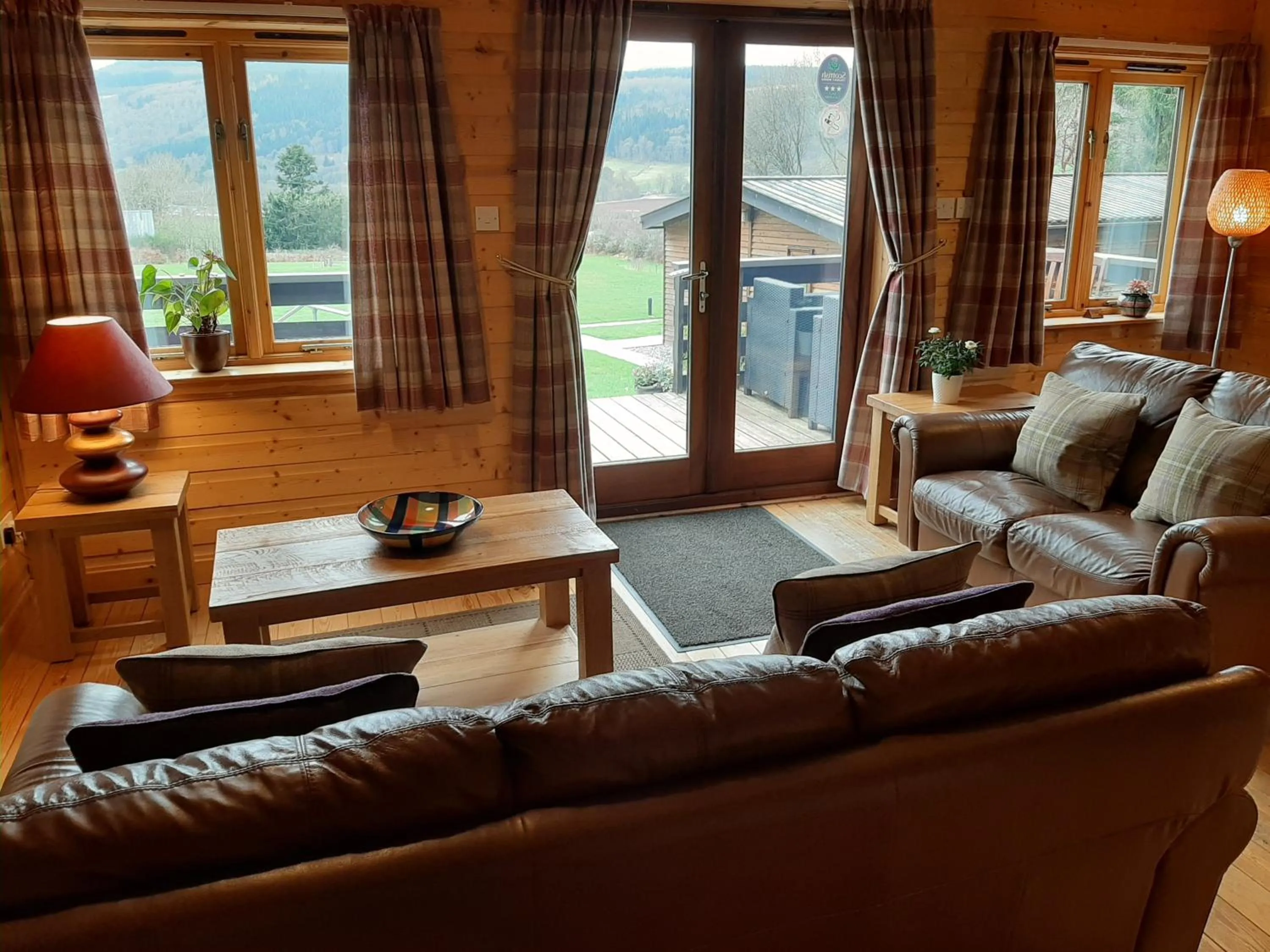 Living room in Tayview Lodges