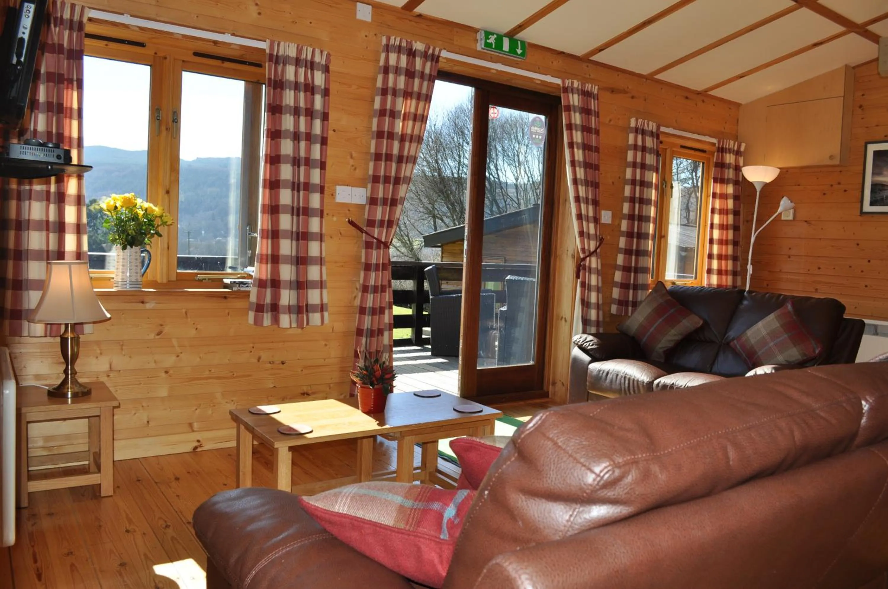 Living room in Tayview Lodges