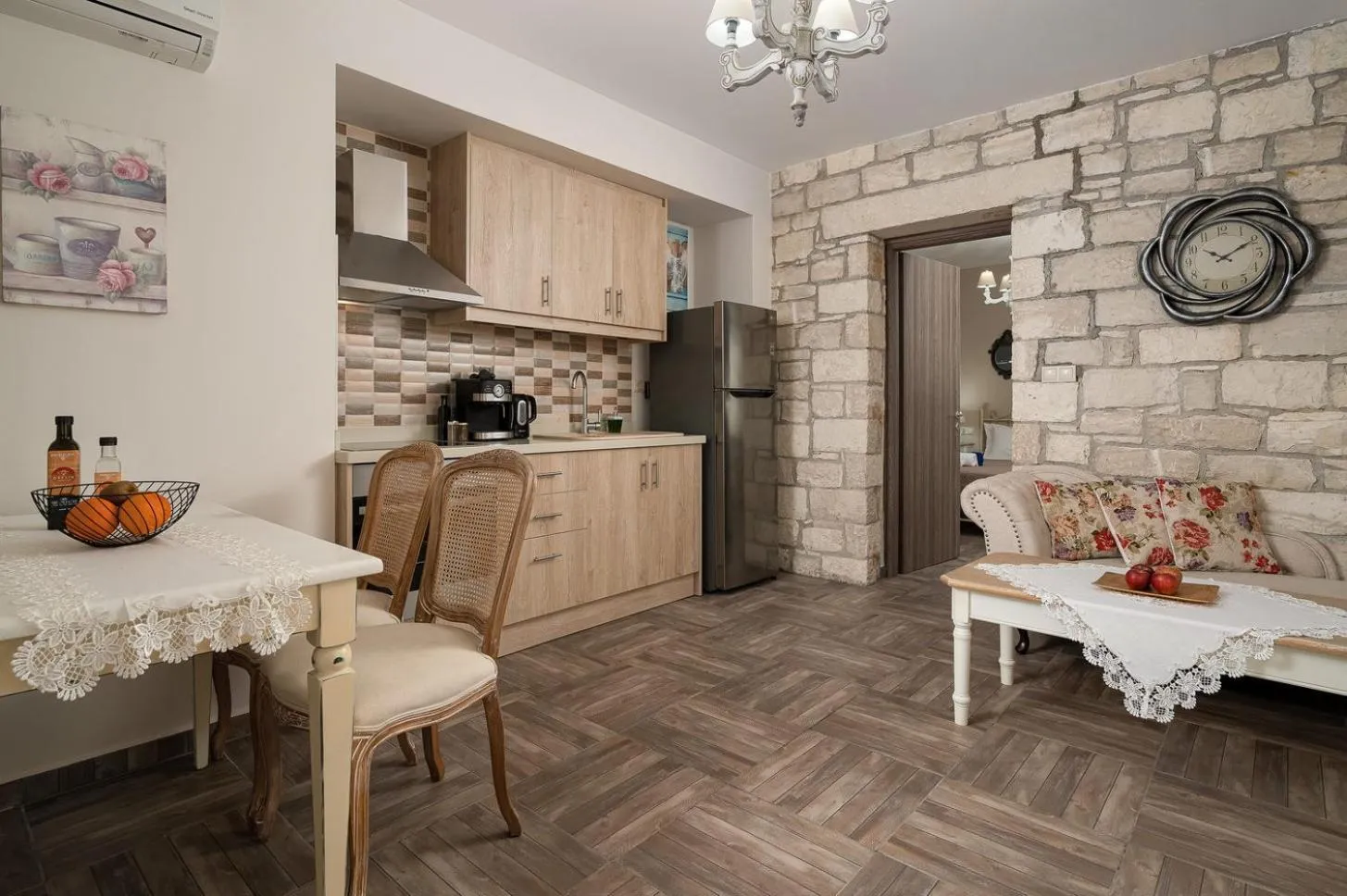 Kitchen or kitchenette in Orelia Cretan Deluxe Apartments