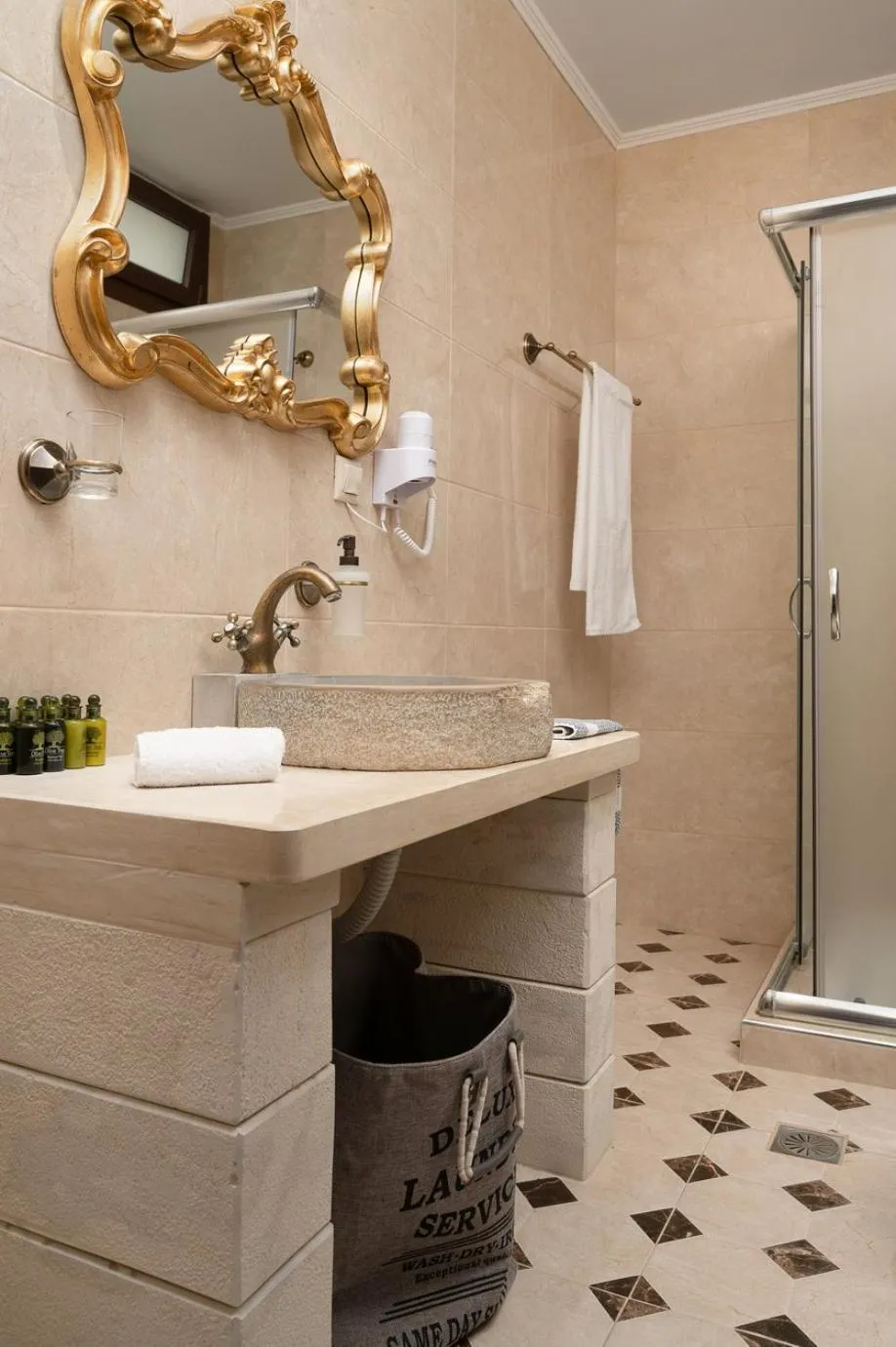 Bathroom in Orelia Cretan Deluxe Apartments