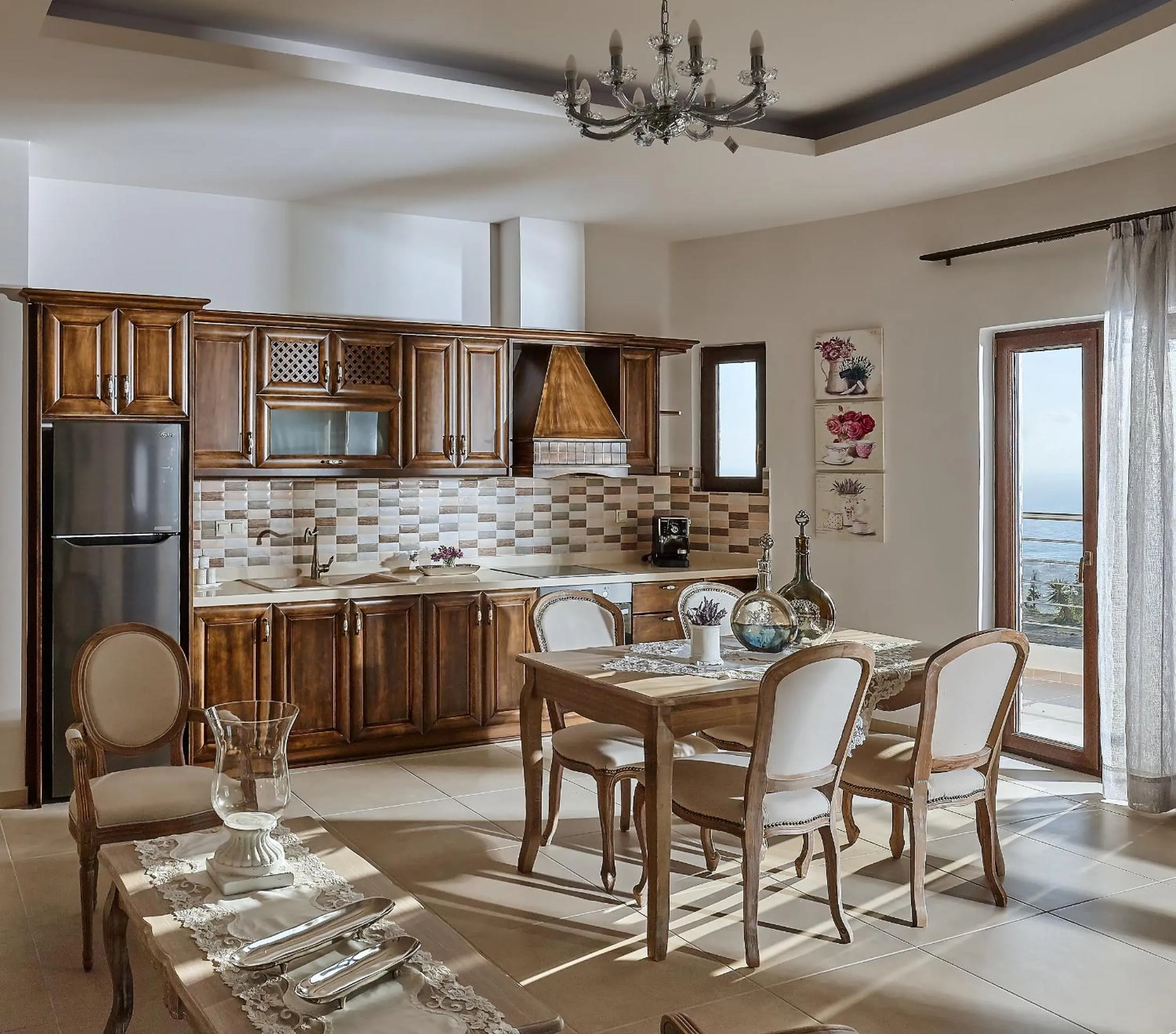 Kitchen or kitchenette in Orelia Cretan Deluxe Apartments