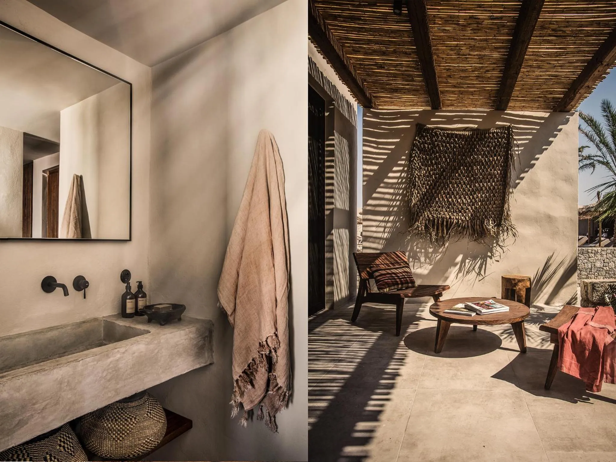 Seating area in OKU Kos