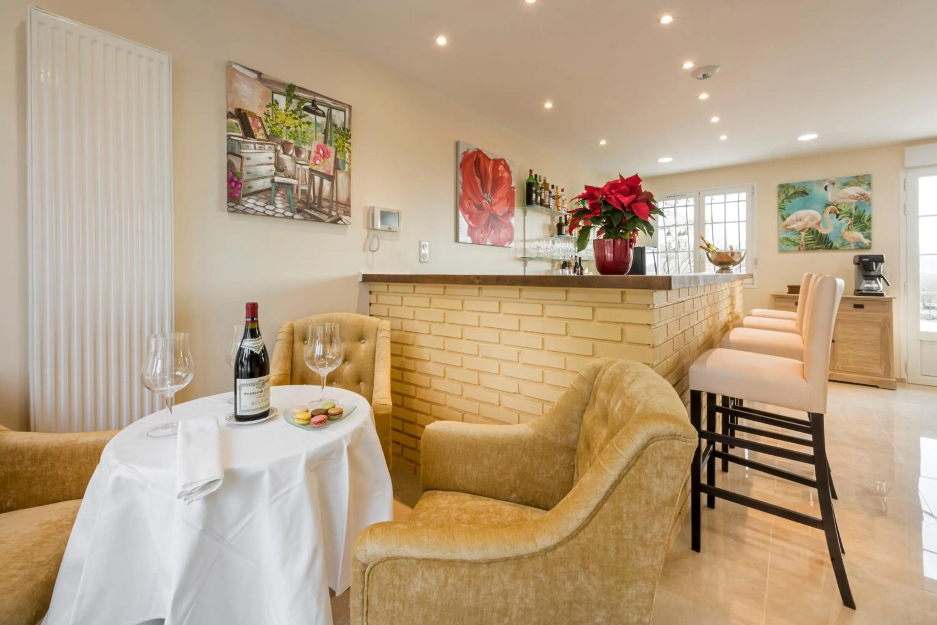 Lounge or bar in Domaine du Bois des Anges