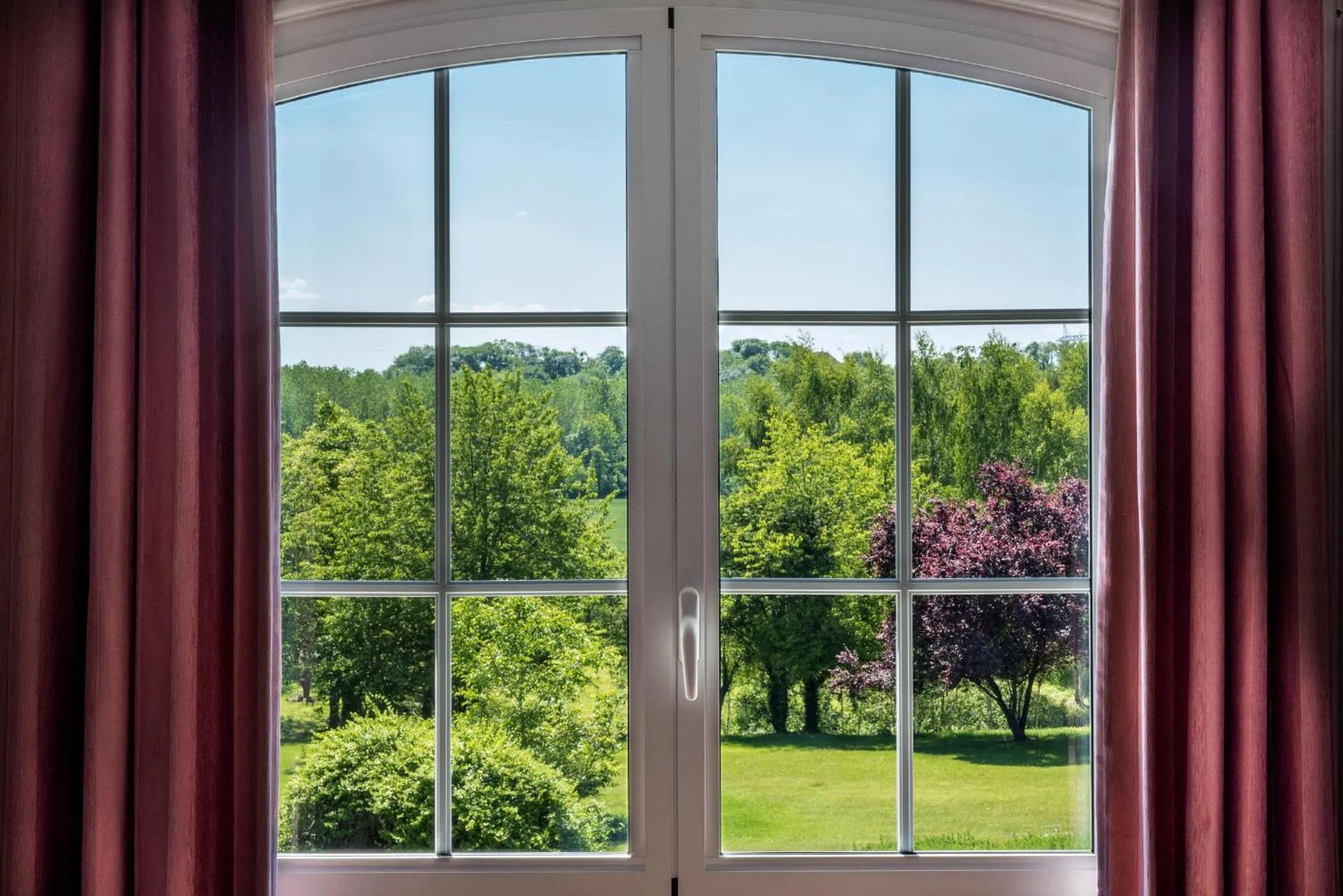 Garden view in Domaine du Bois des Anges