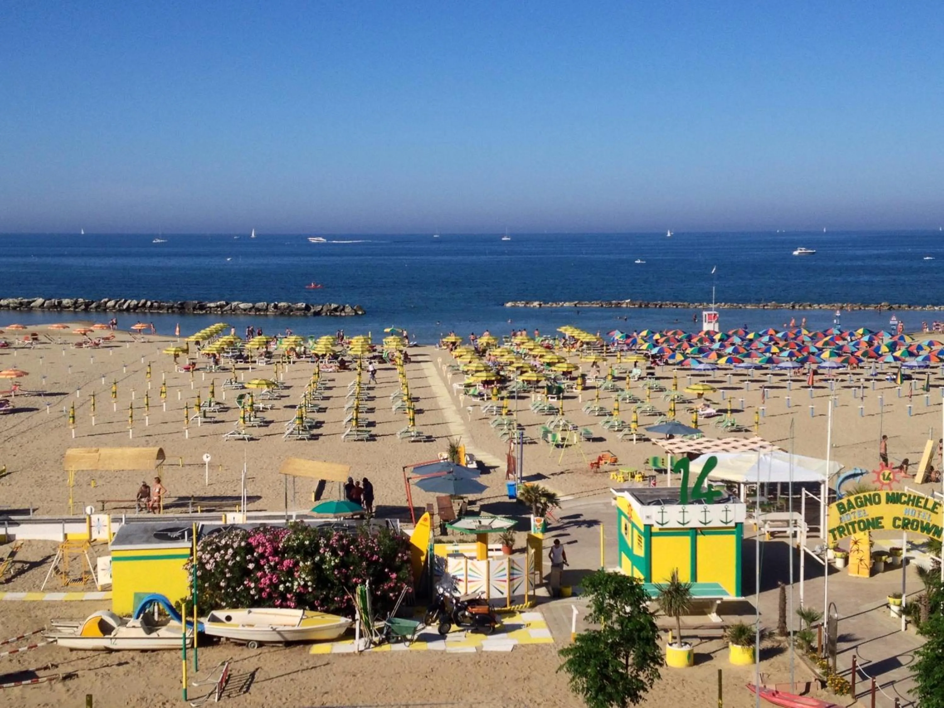Beach in Hotel Tritone Rimini