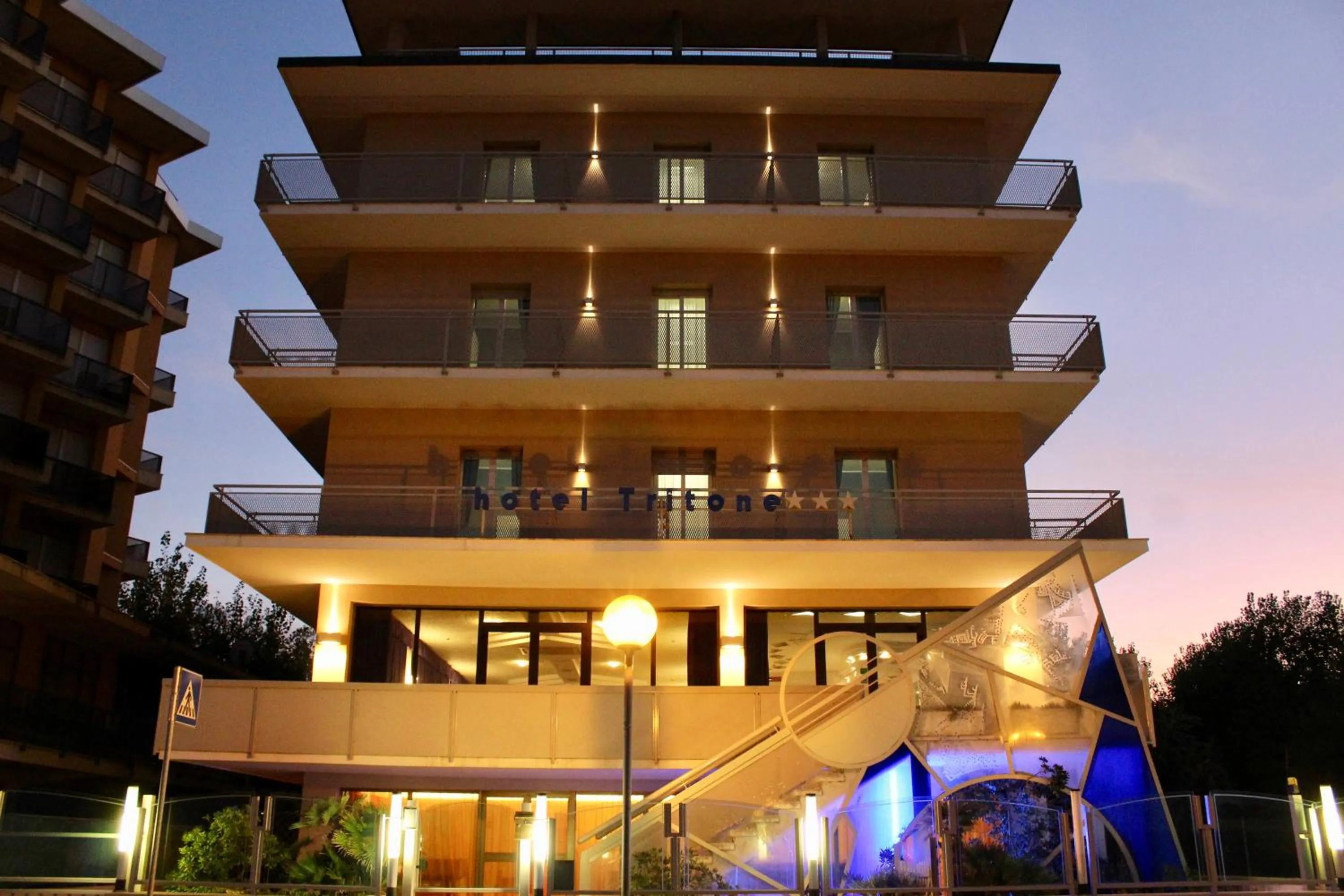 Property building in Hotel Tritone Rimini