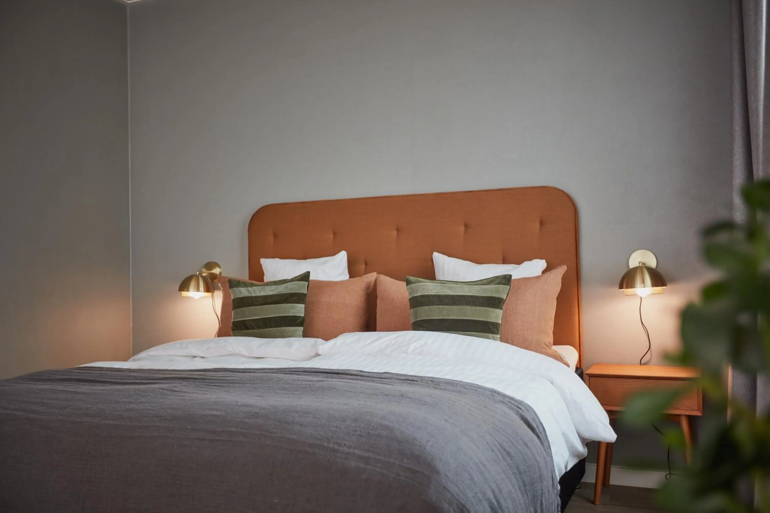 Bed in Benniksgaard Hotel