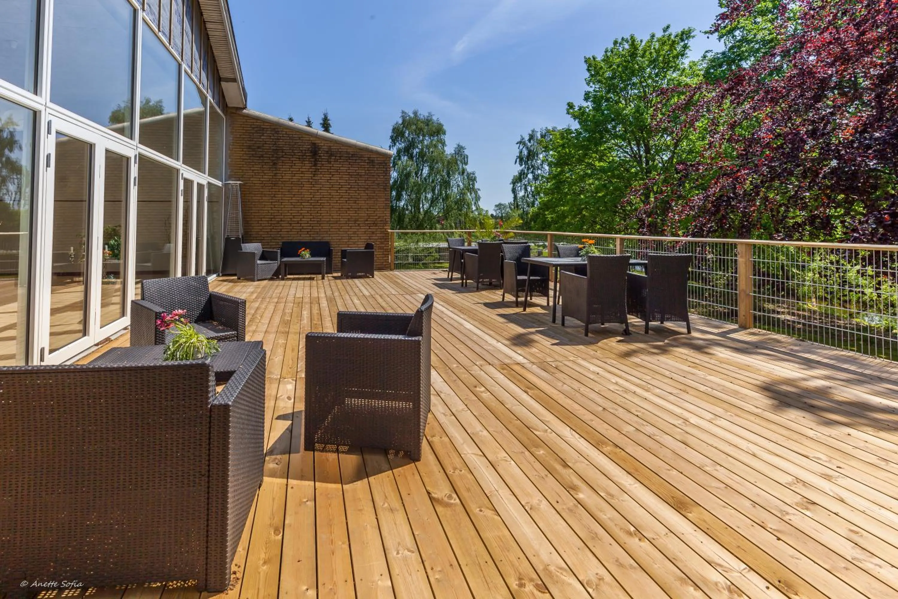 Balcony/Terrace in Sdr. Omme Kro & Hotel