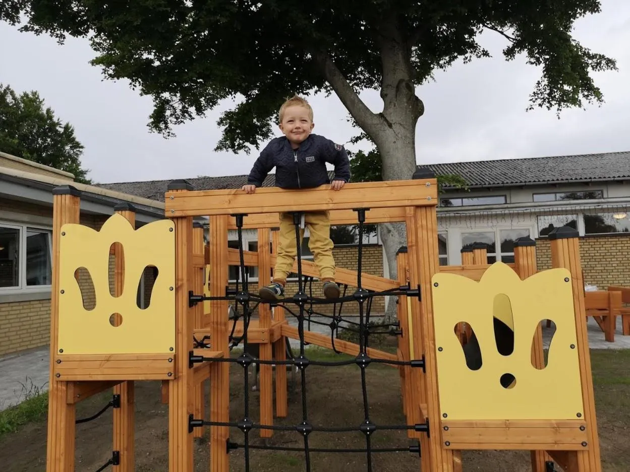 Children play ground in Sdr. Omme Kro & Hotel