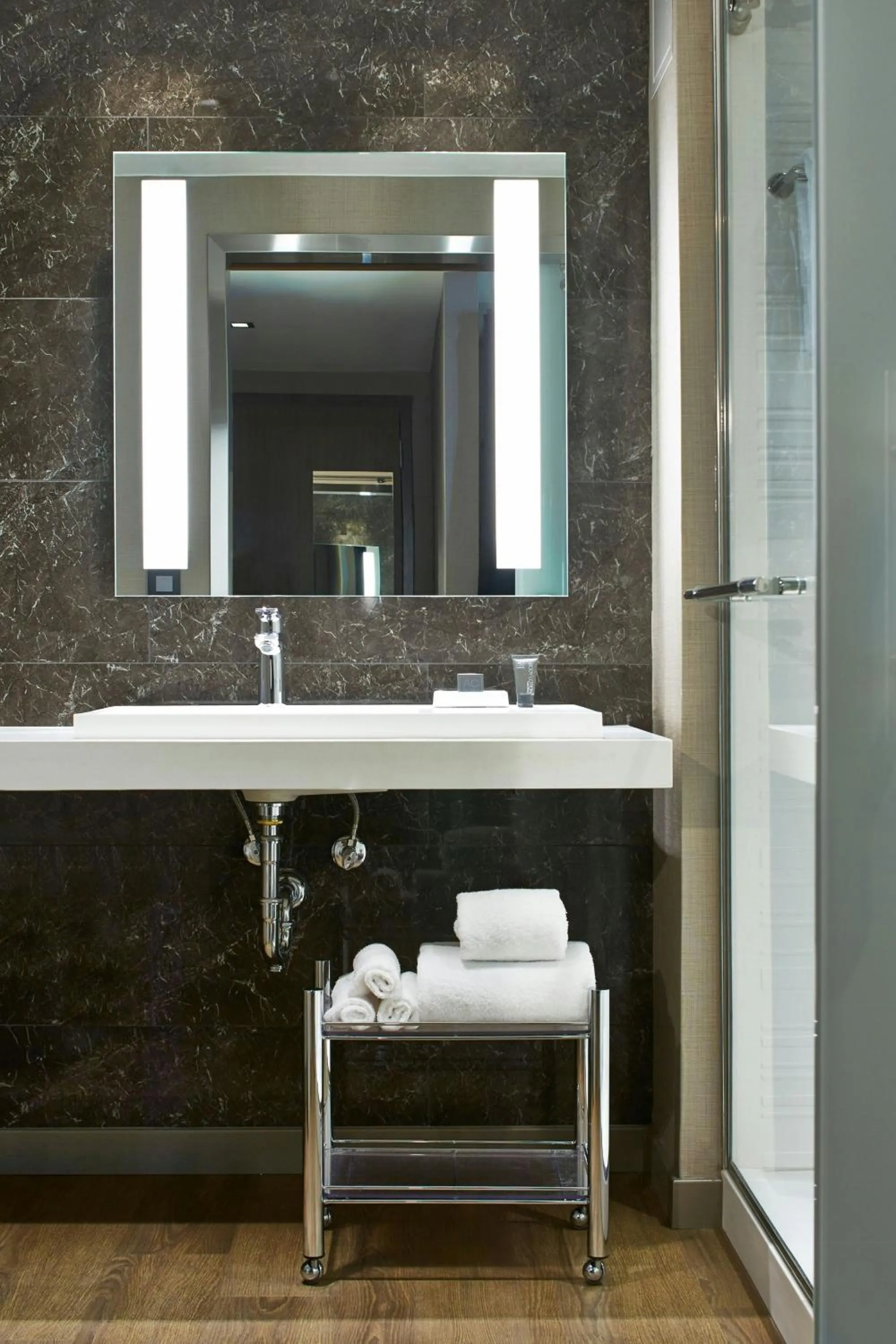 Bathroom in AC Hotel by Marriott Seattle Bellevue/Downtown