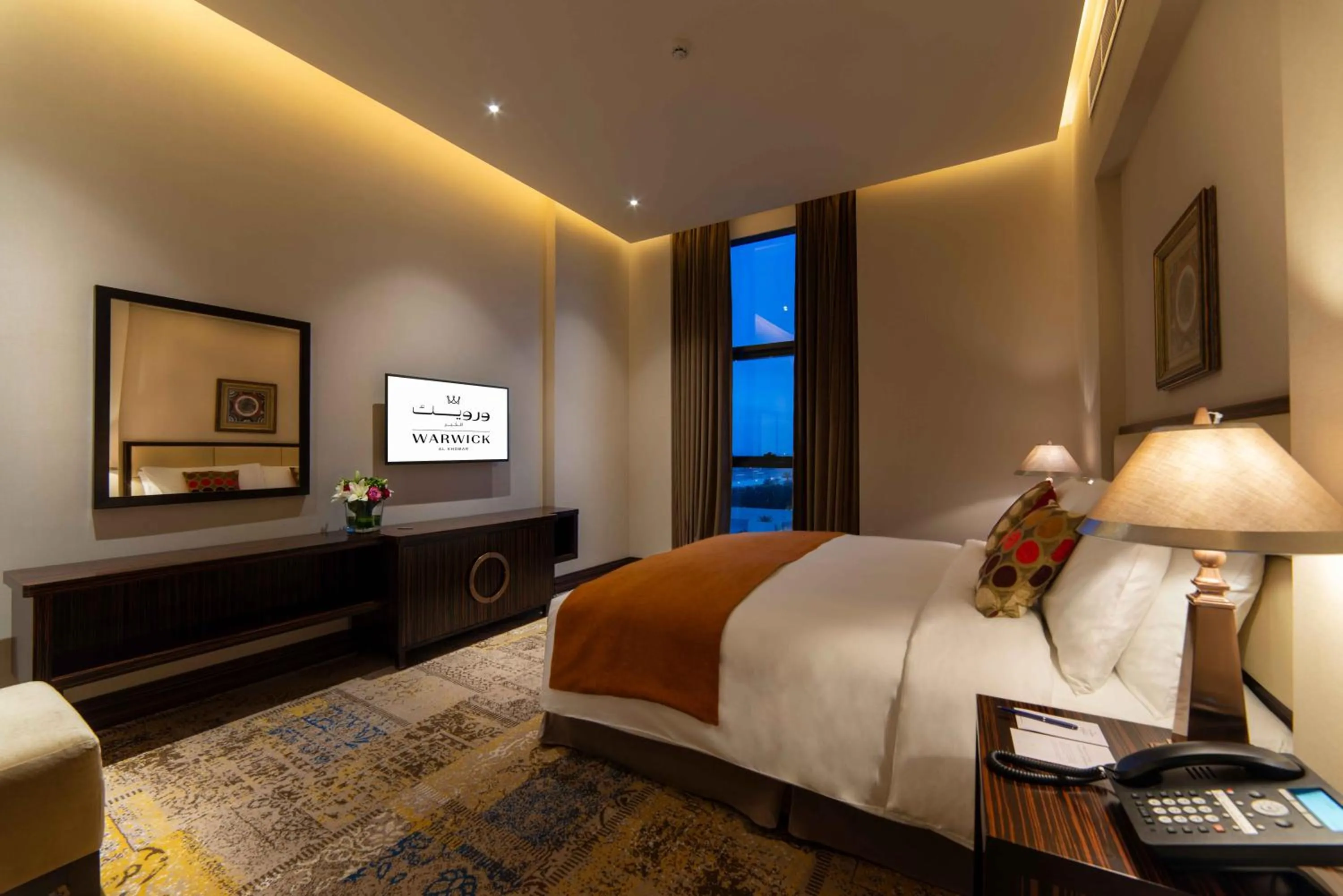 Living room, Bed in Warwick Al Khobar