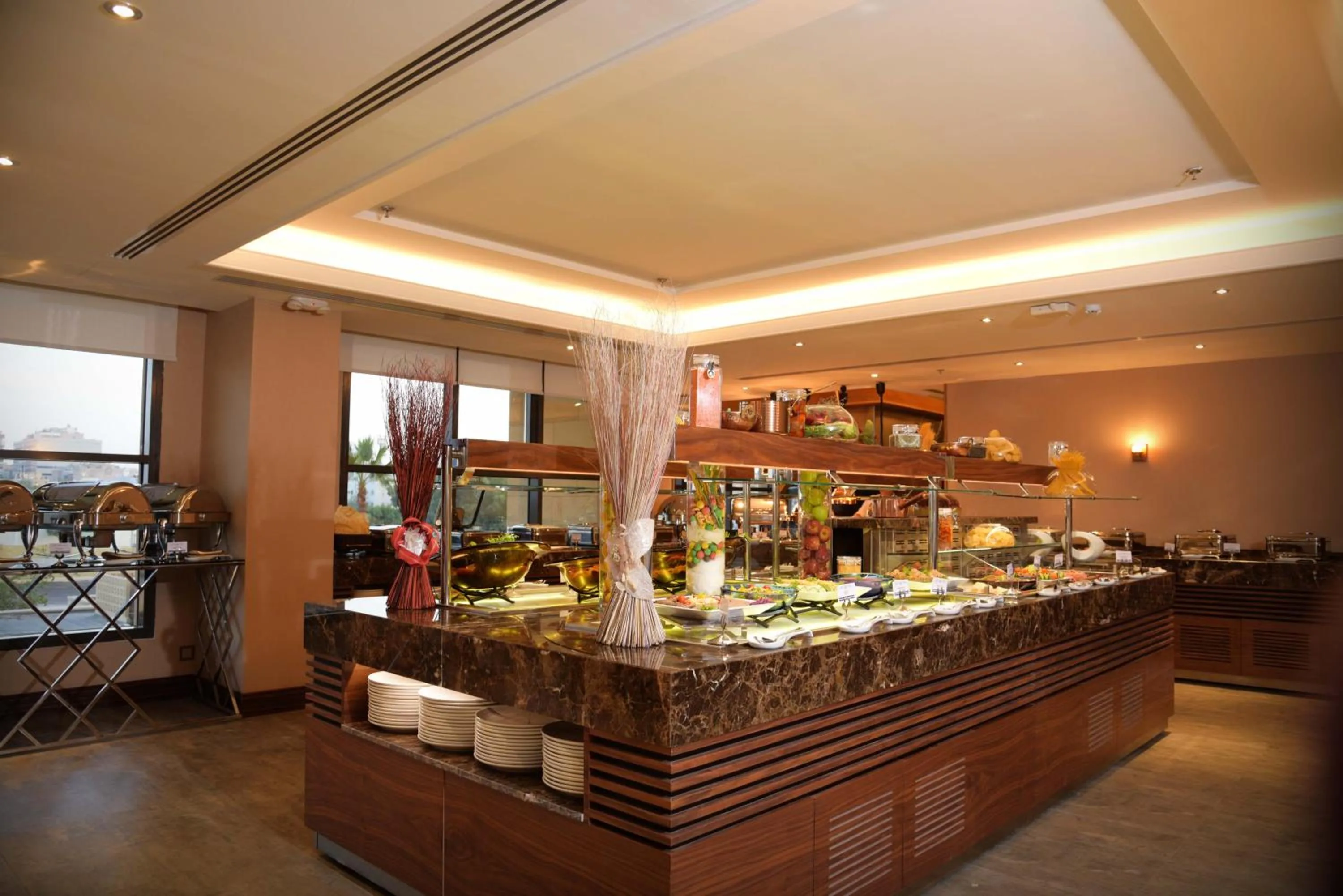 Buffet breakfast in Warwick Al Khobar