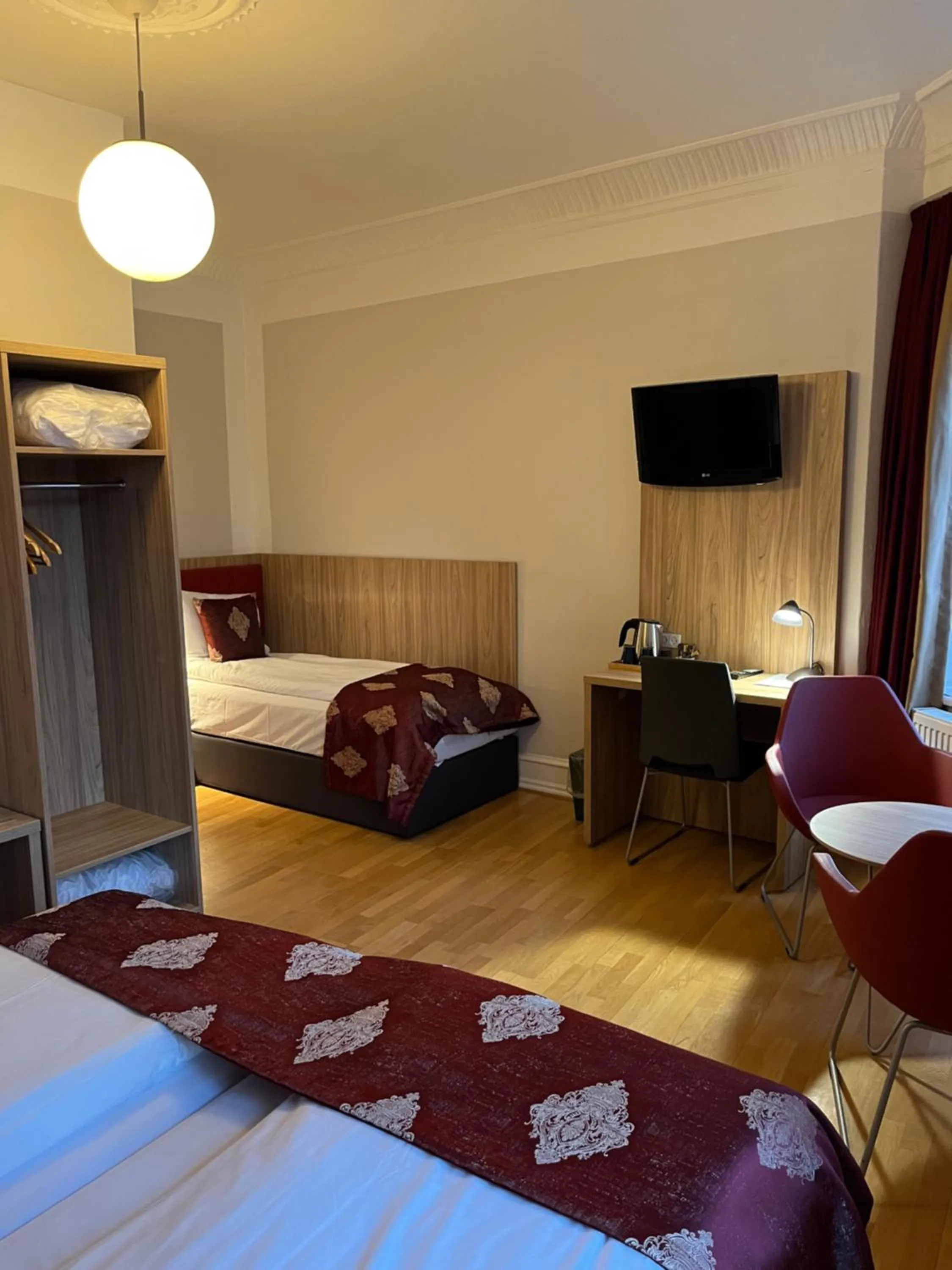 Bed in Hotel Skandia