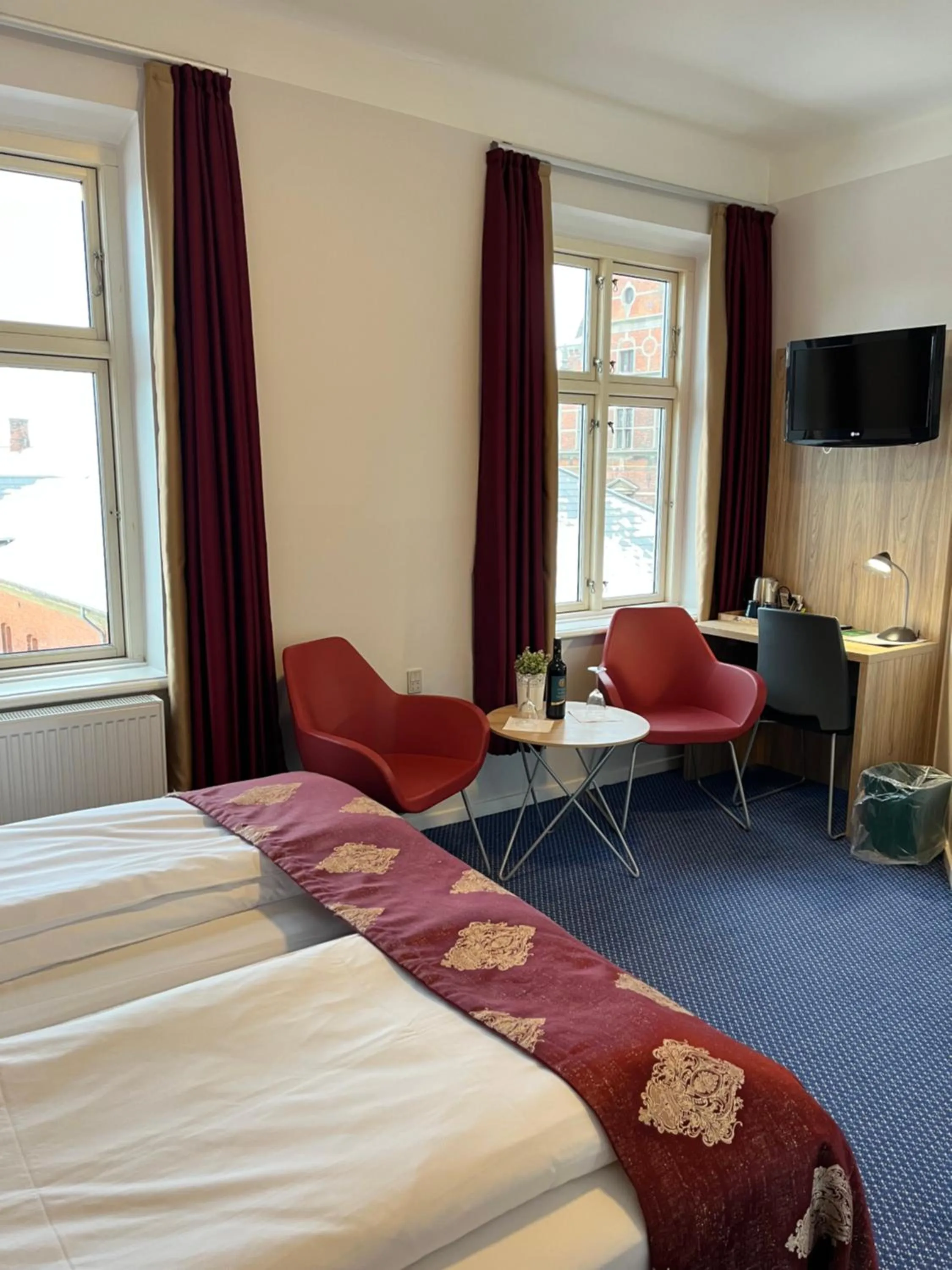 Bed in Hotel Skandia