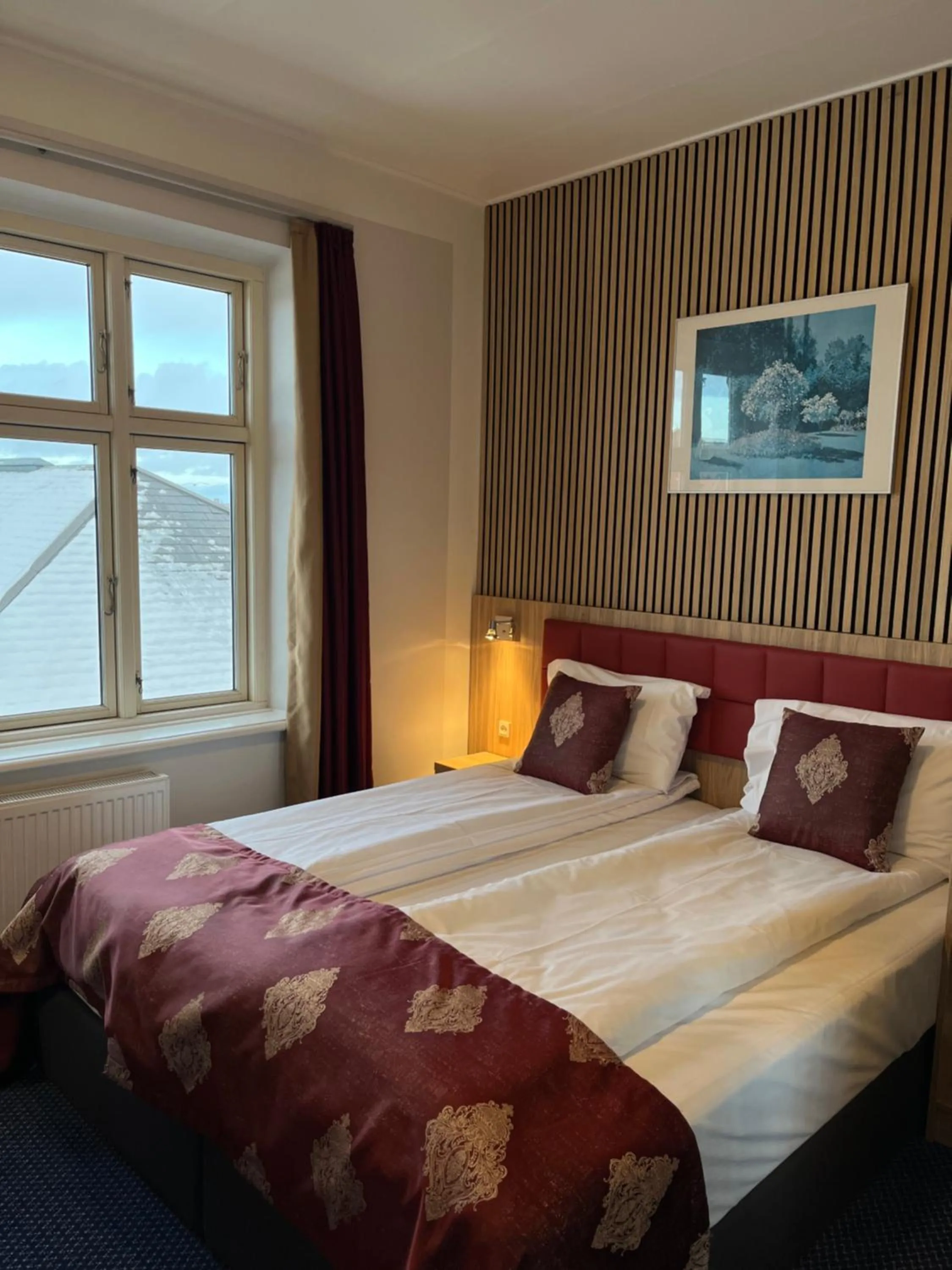 Bed in Hotel Skandia