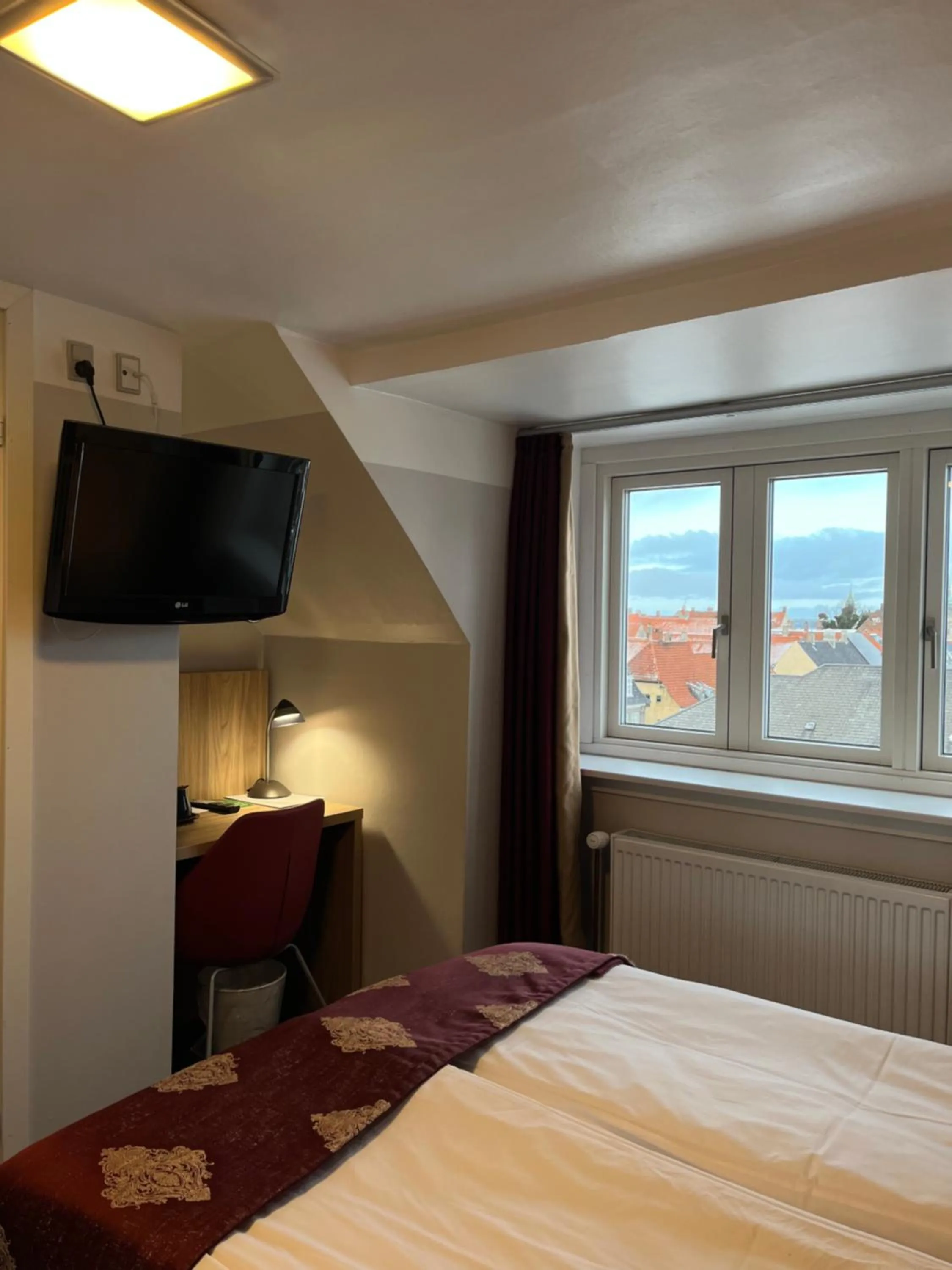 Bed in Hotel Skandia