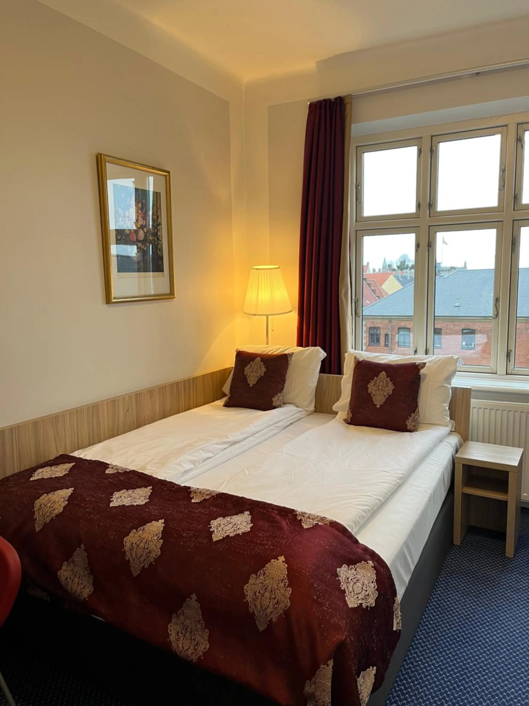 Bed in Hotel Skandia