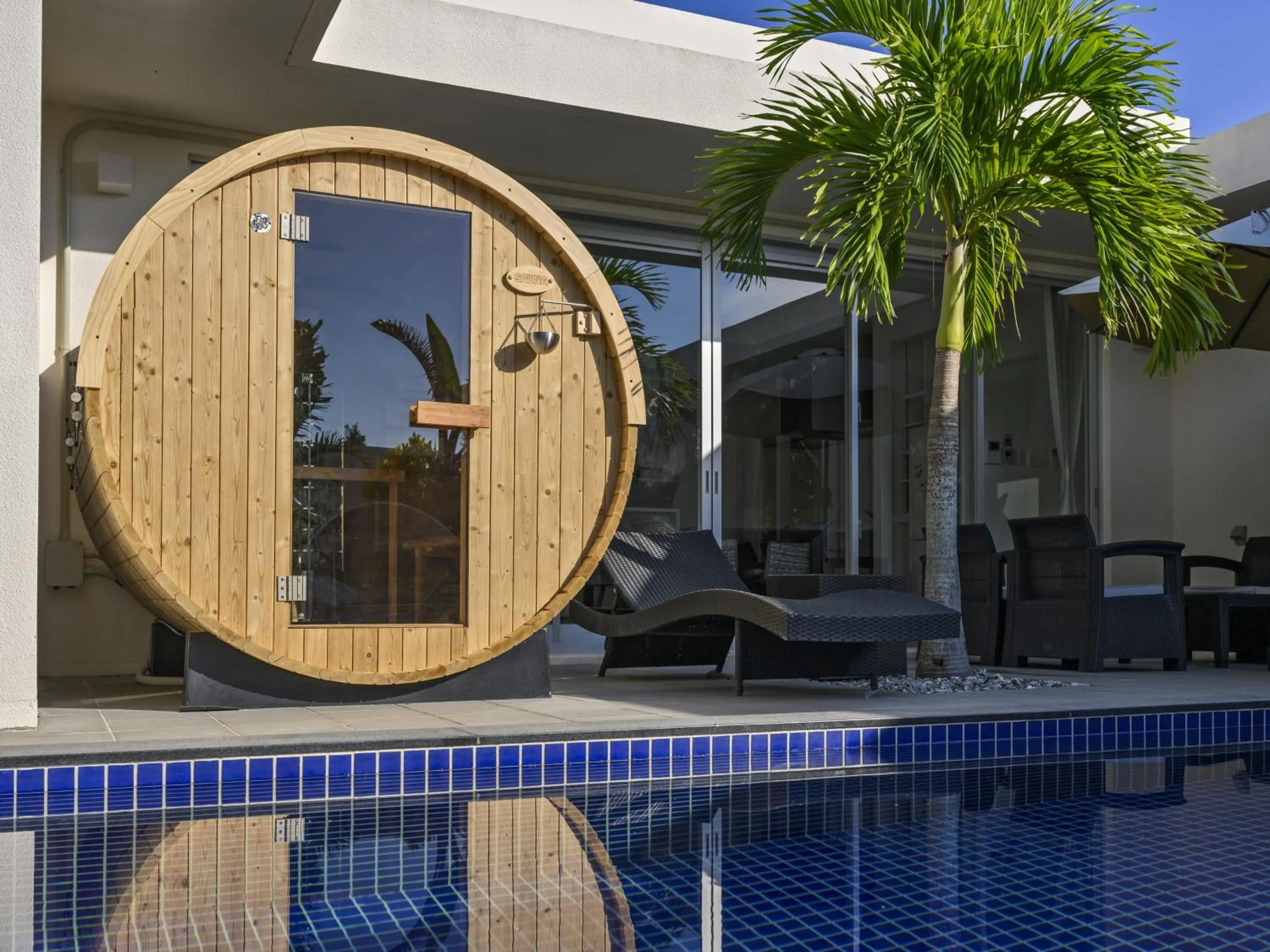 Sauna in Pool Villa Imadomari by Coldio Premium