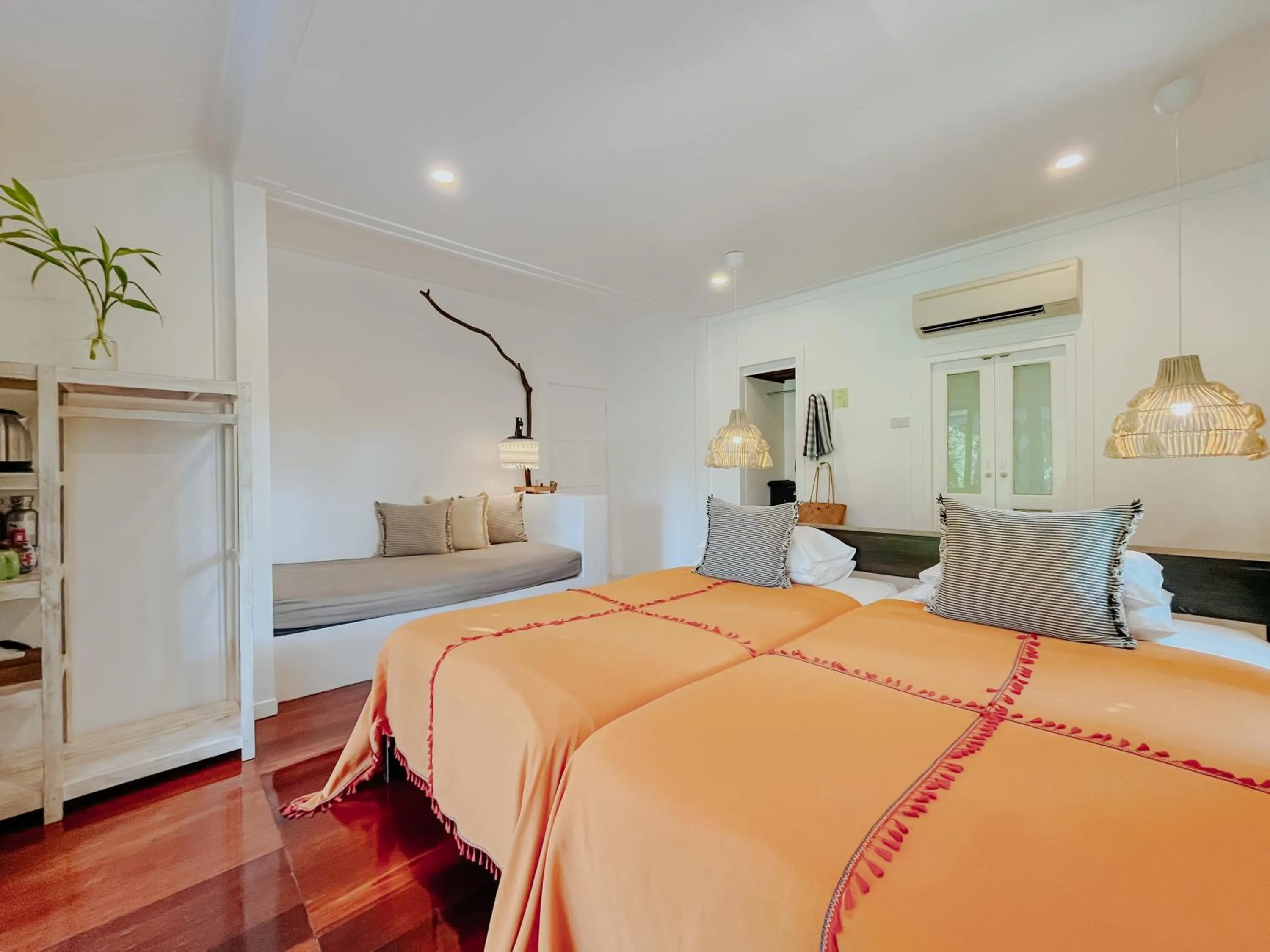 Bedroom, Bed in Baan Bua Cottage