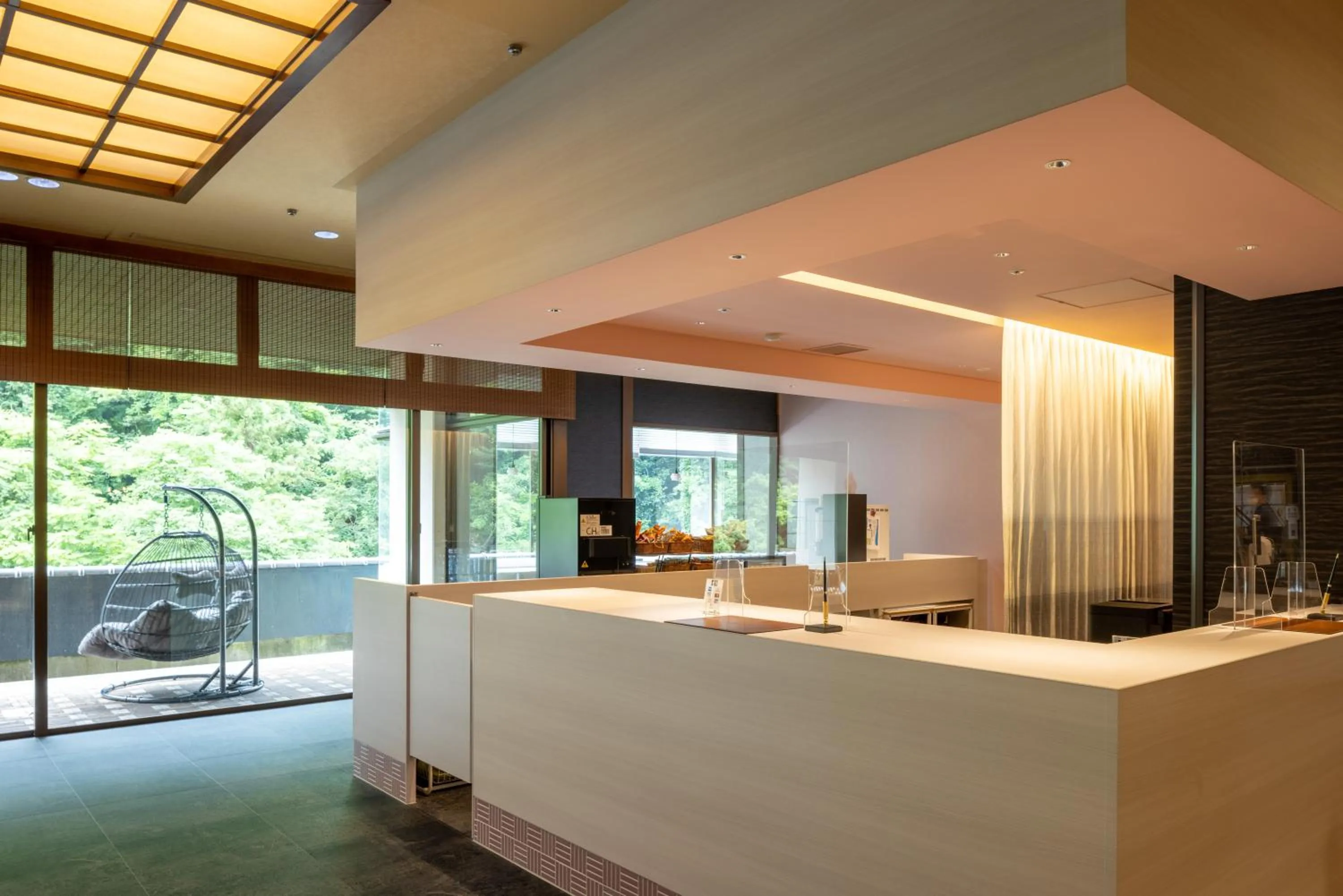 Lobby or reception in Yamanakaonsen Ohanami Kyubei