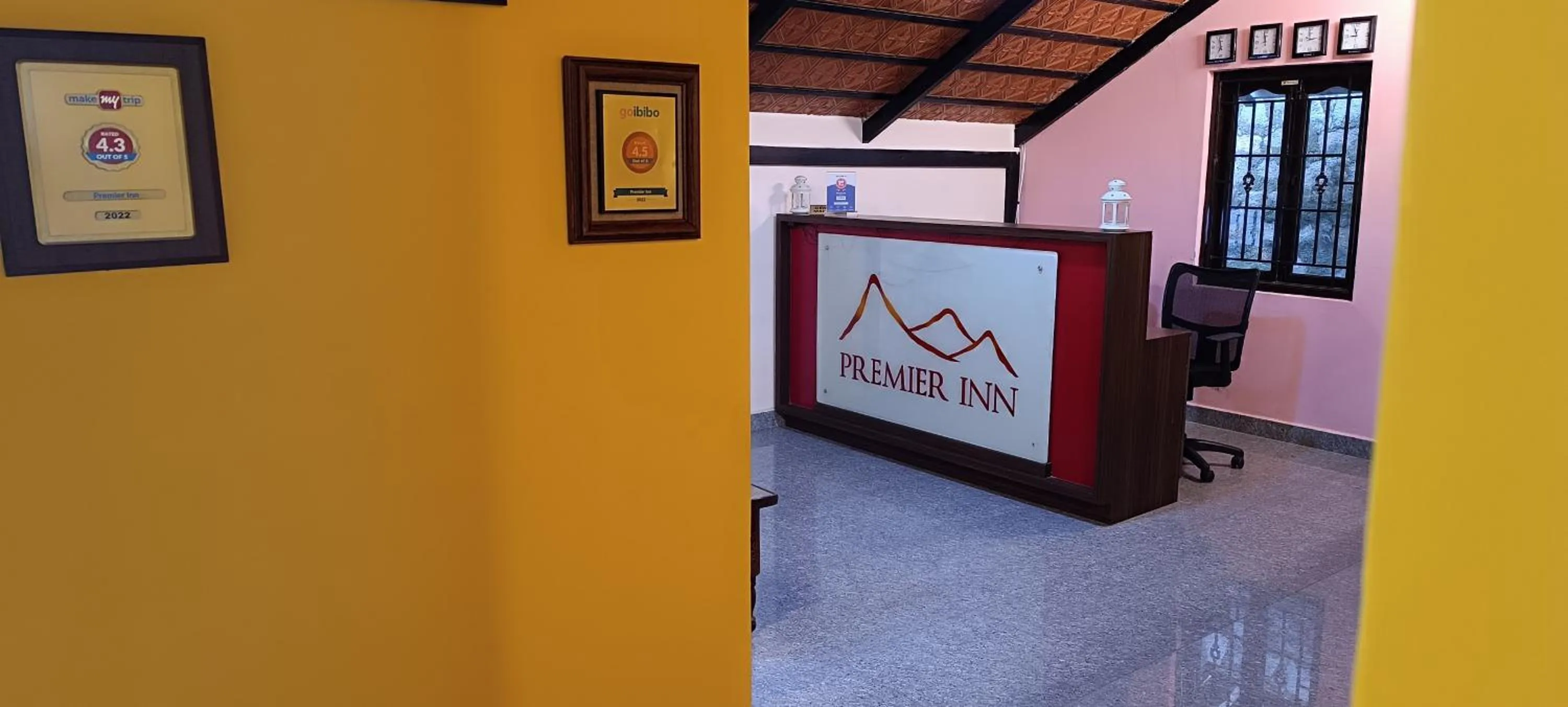 Lobby or reception in Premier Inn