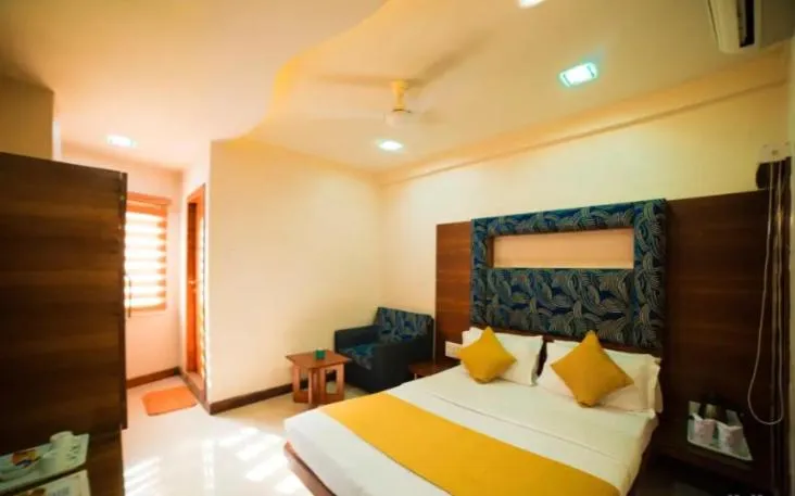 Bed in Hotel GK Palace