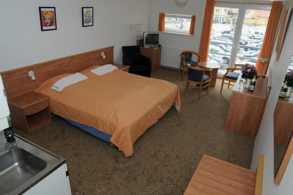 Photo of the whole room, Bed in Hotel Hirtshals