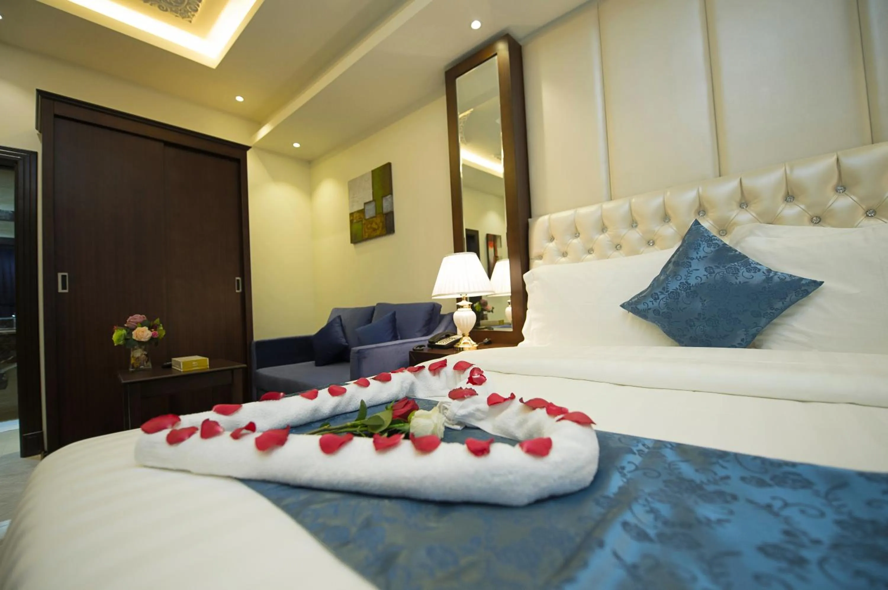 Bed in Rest Night Serviced Apartments Wadi Al Dawasir