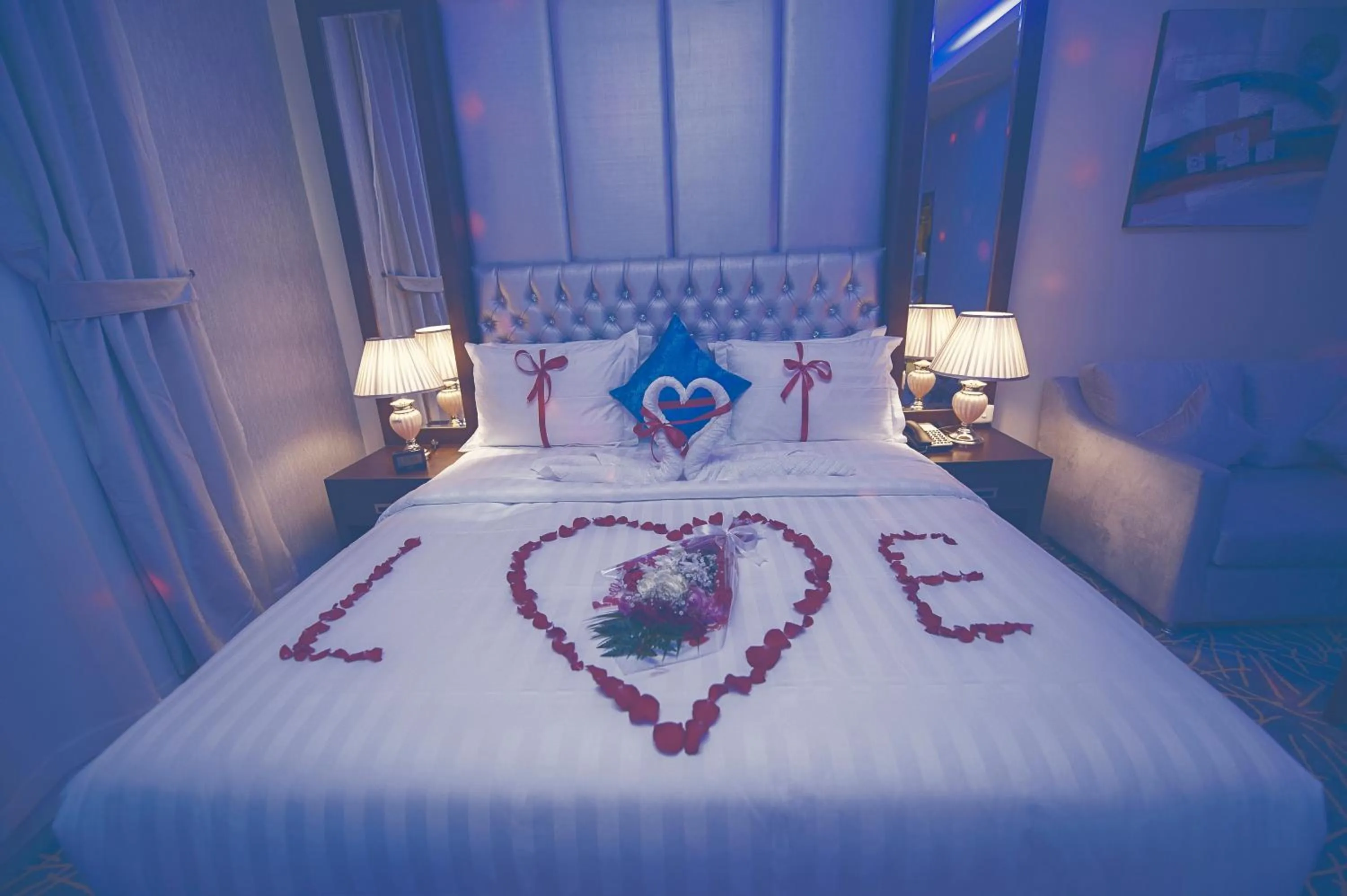 Bed in Rest Night Serviced Apartments Wadi Al Dawasir