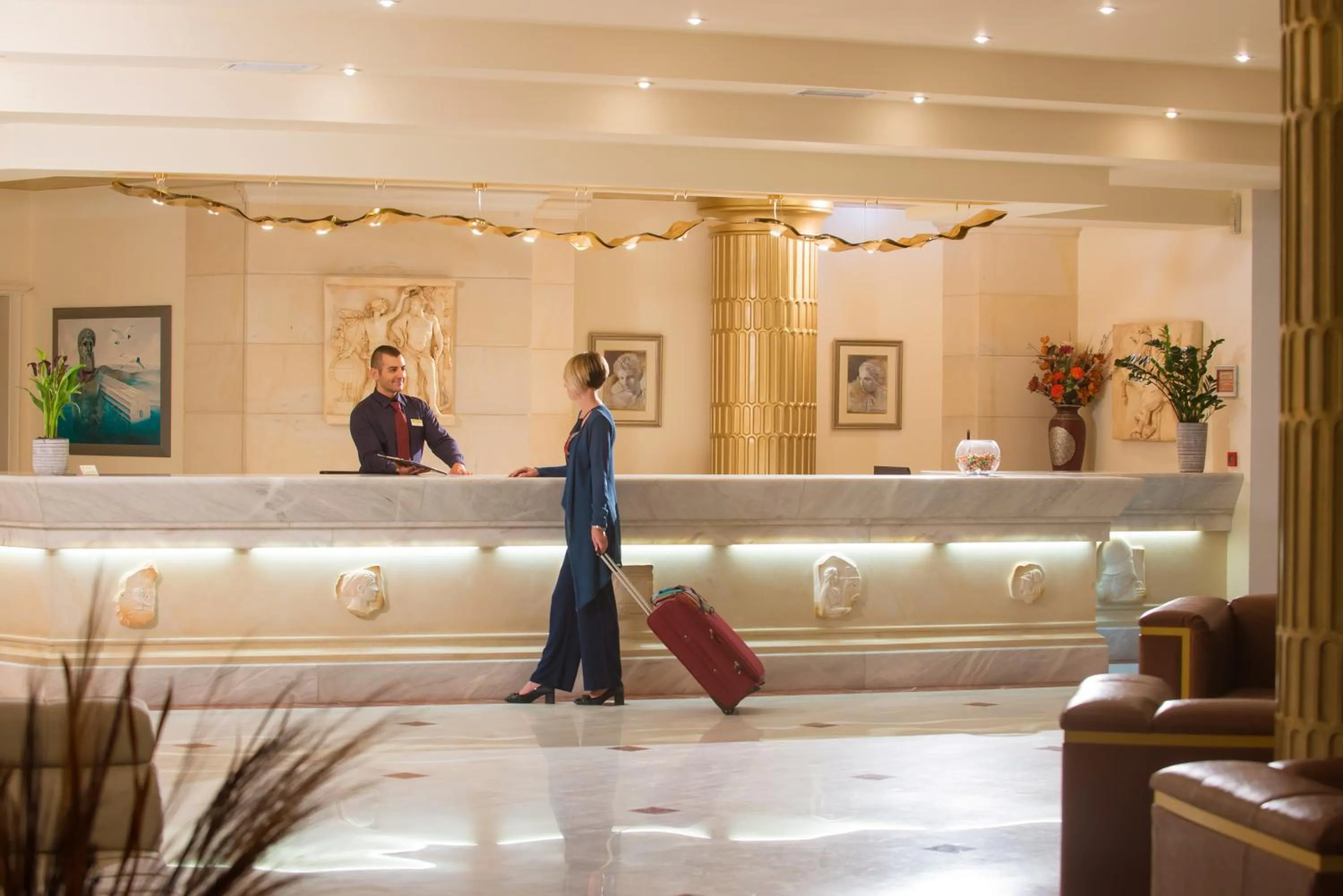 Lobby or reception in Rethymno Palace