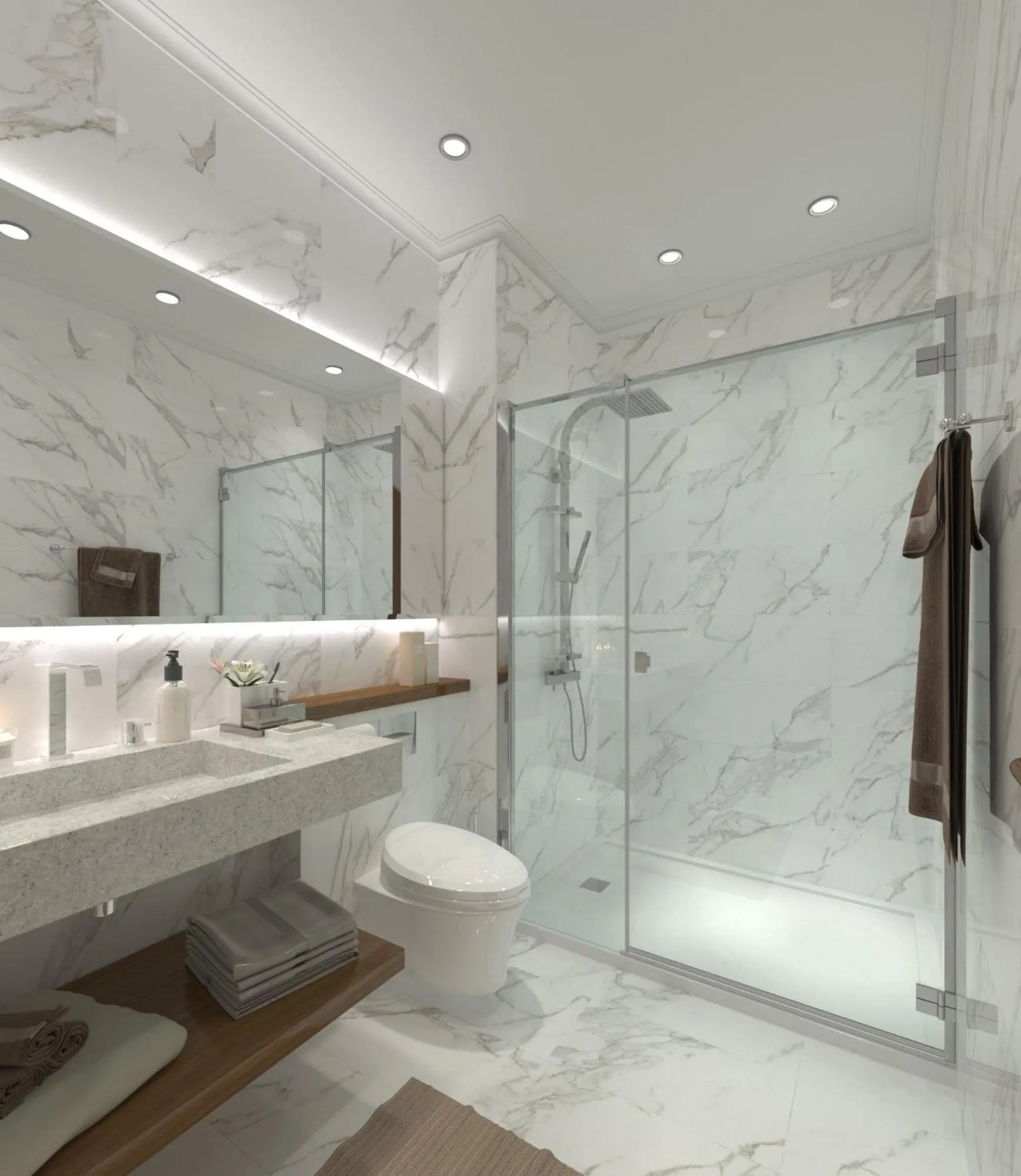 Shower in Rethymno Palace