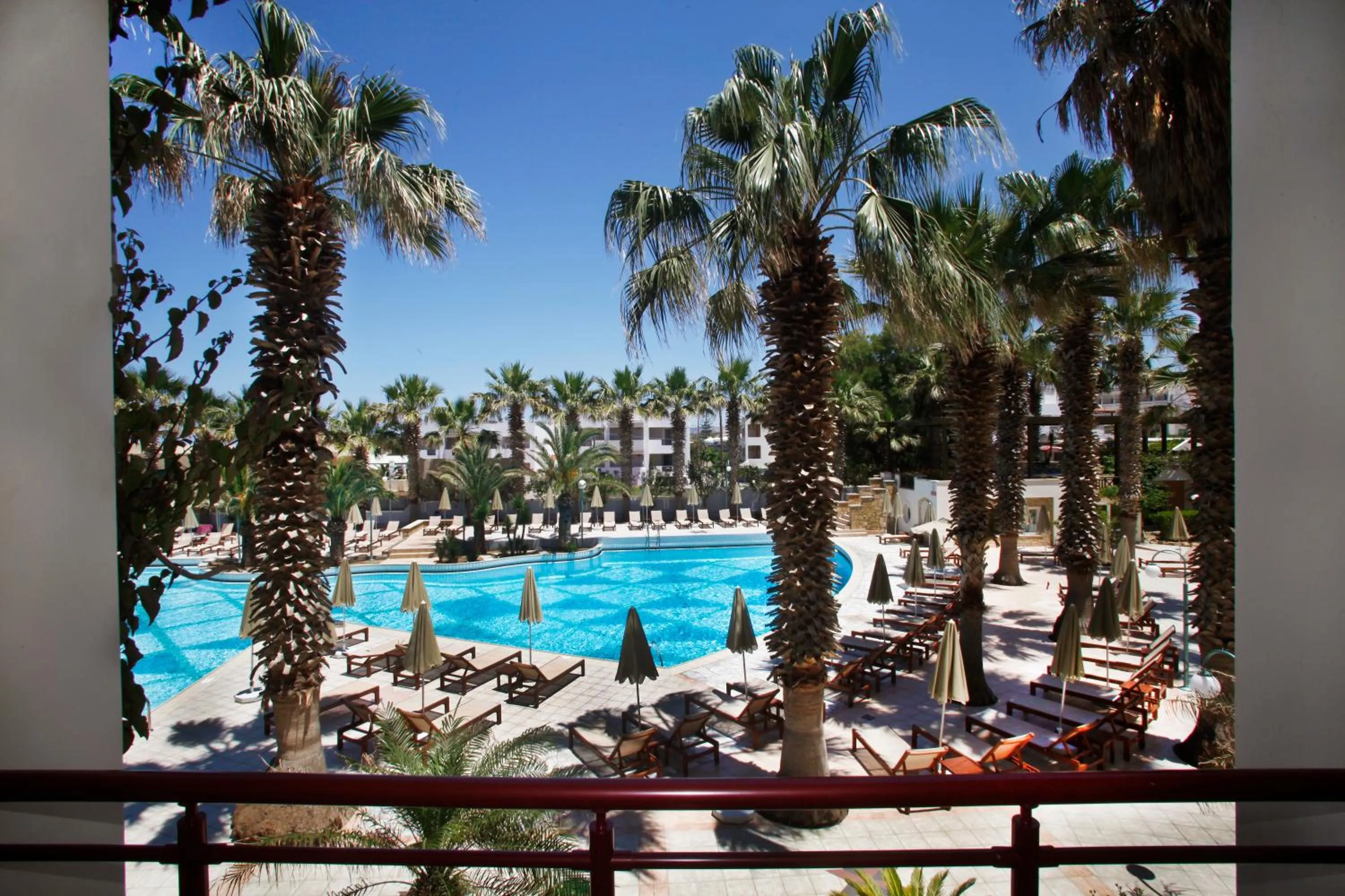 Pool view in Rethymno Palace
