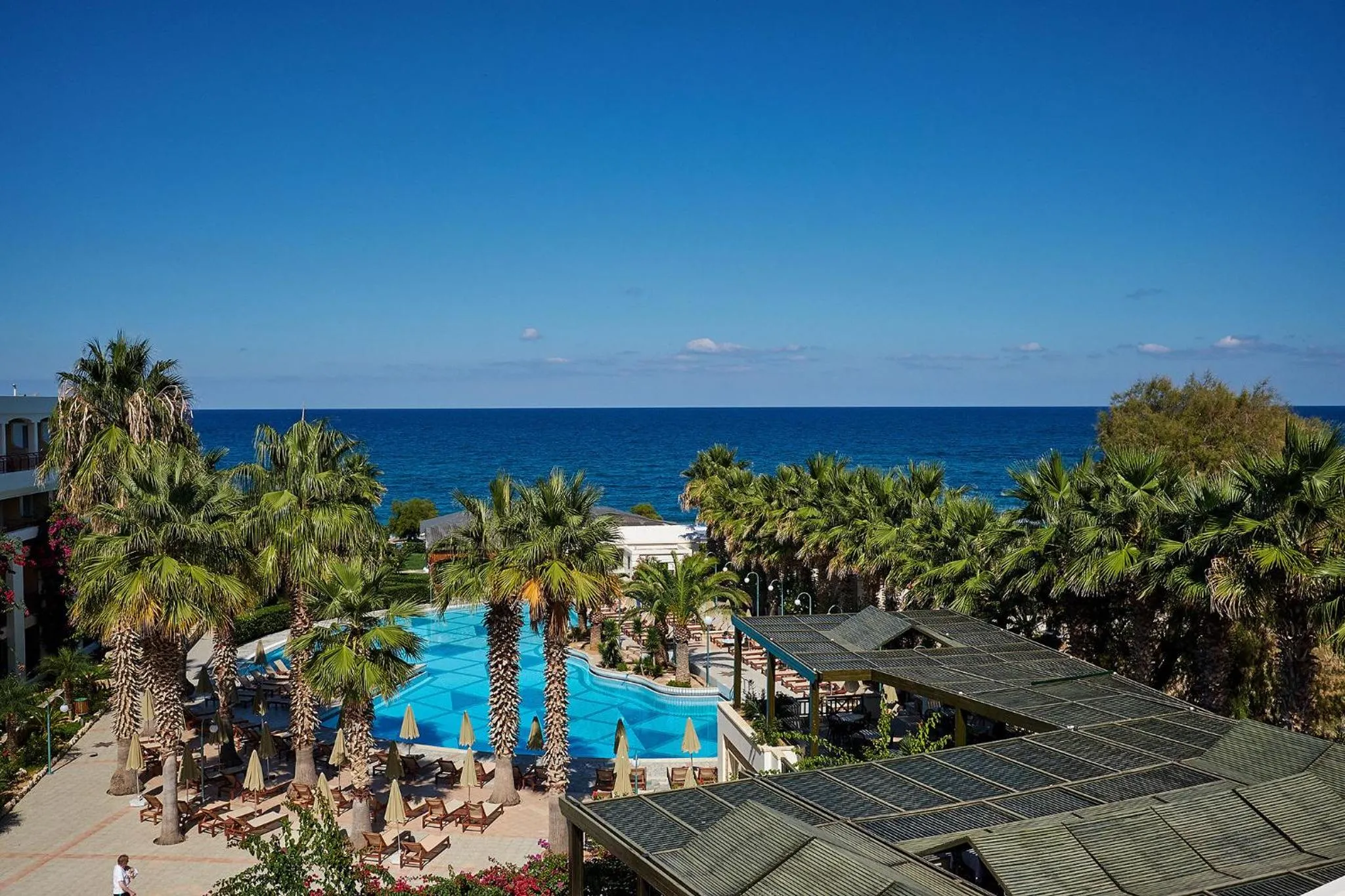 Pool view in Rethymno Palace