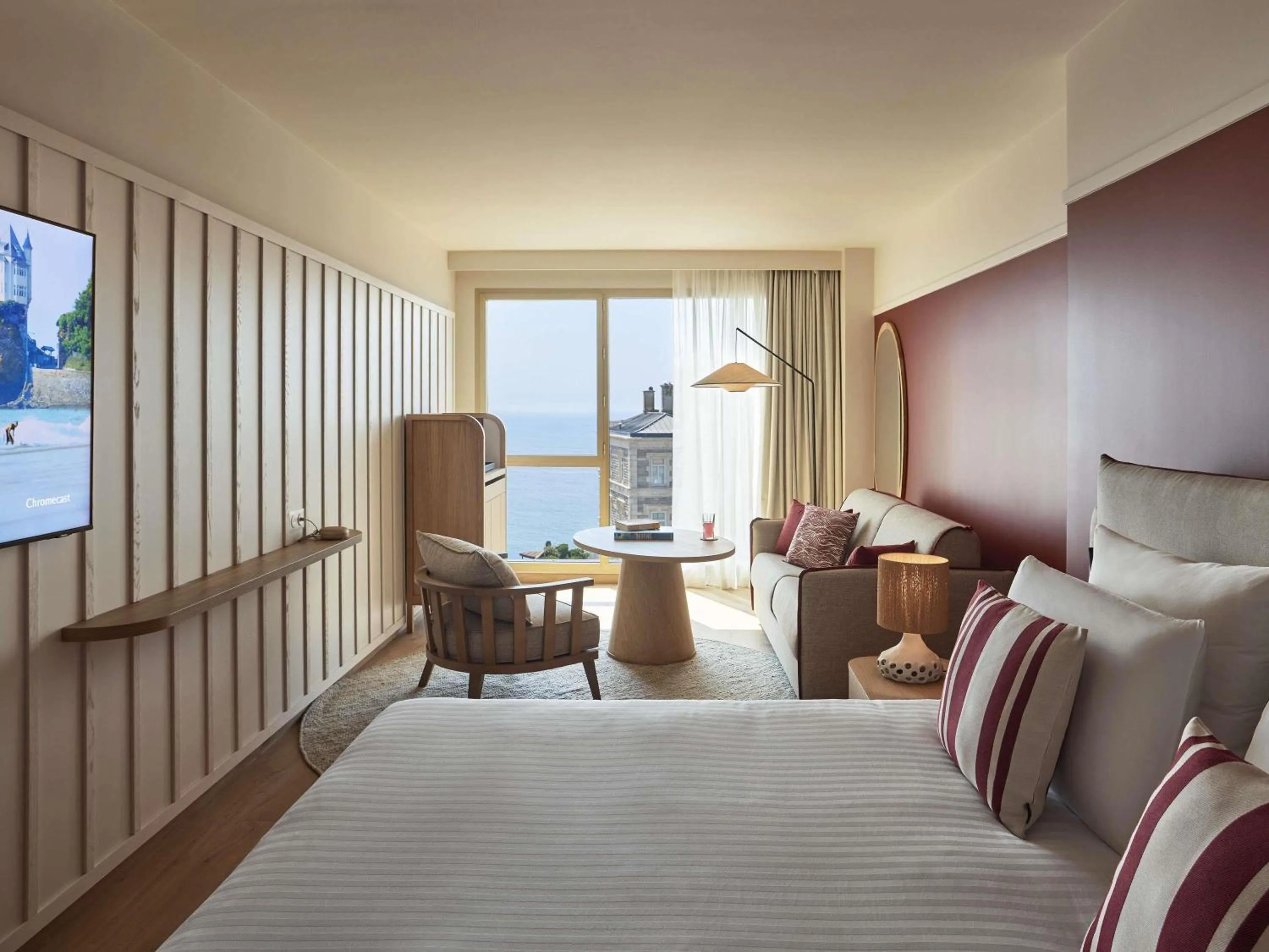 Bedroom, Bed in Le Talaia Hôtel & Spa Biarritz - MGallery Collection