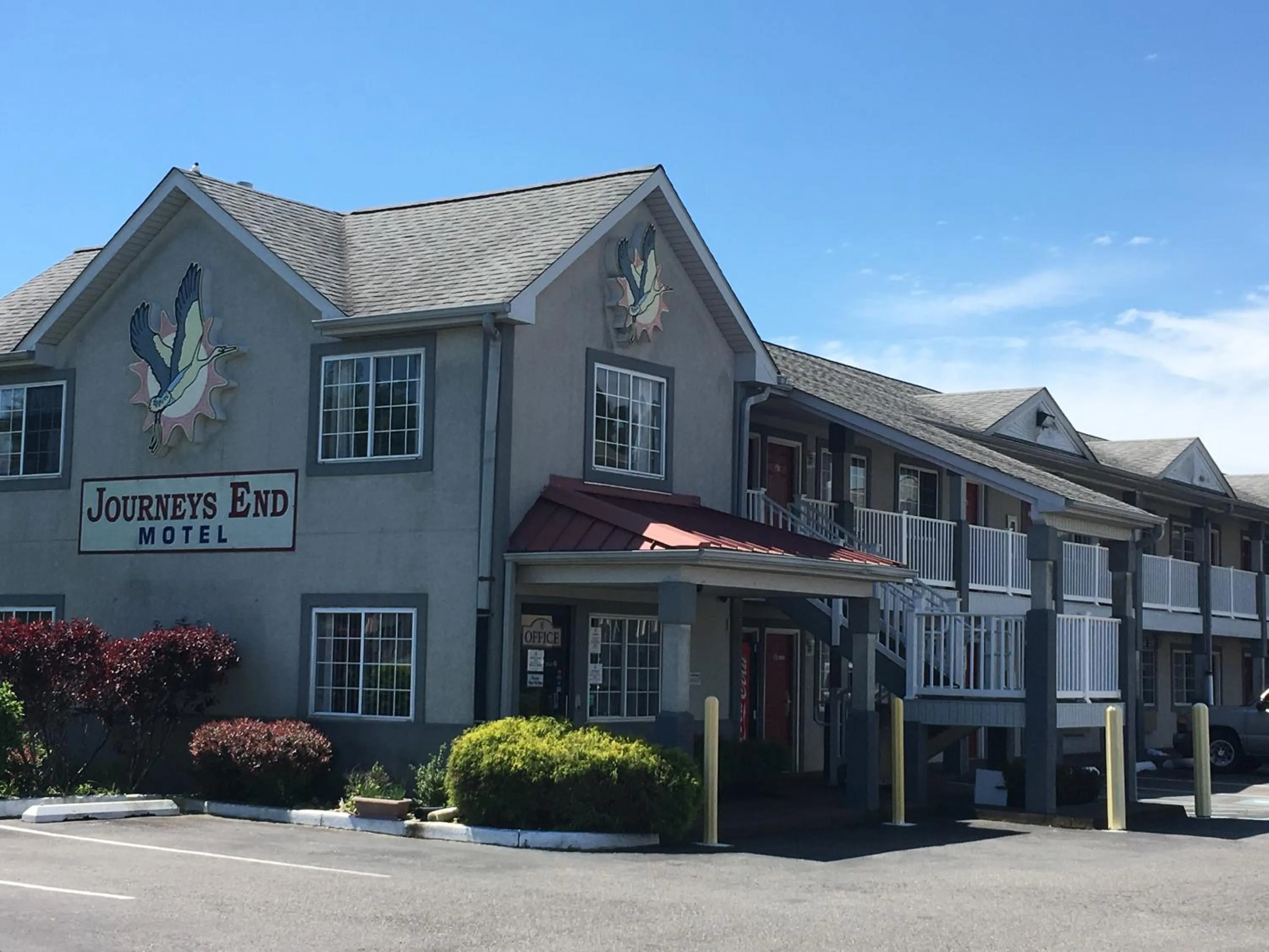 Property logo or sign in Journeys End Motel