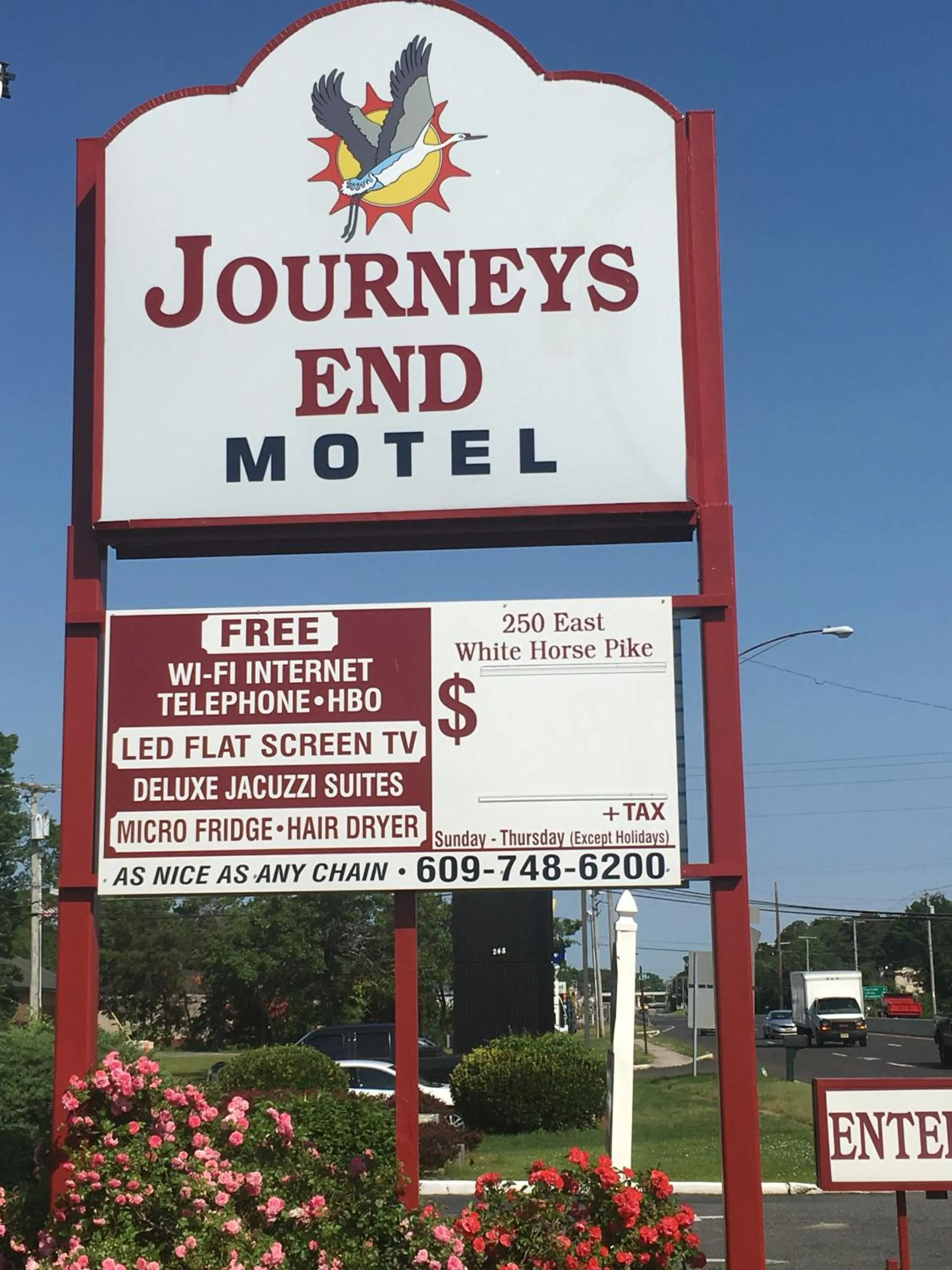 Property logo or sign in Journeys End Motel