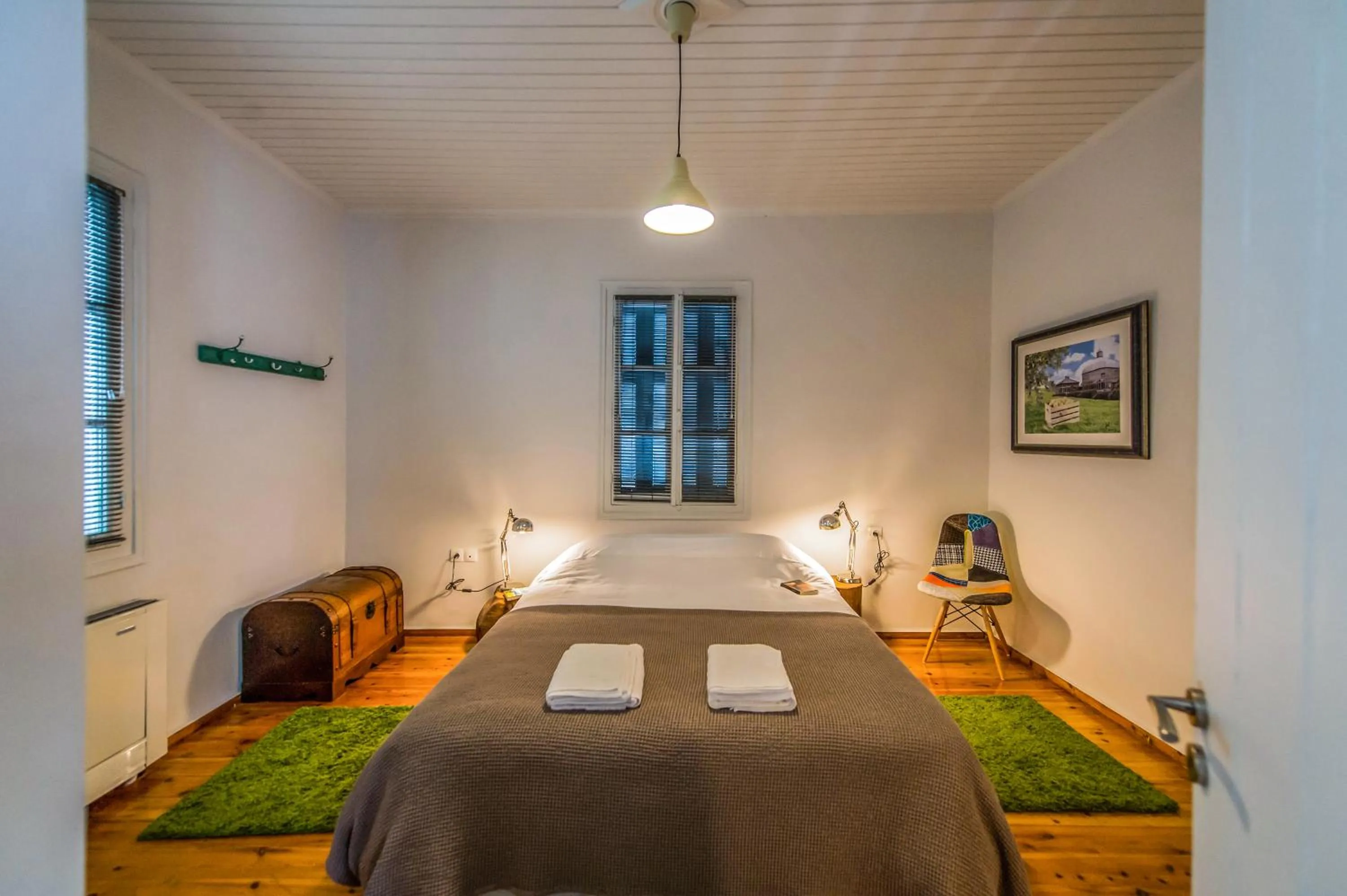 Bedroom, Bed in City Cottage - Kalamata Villas