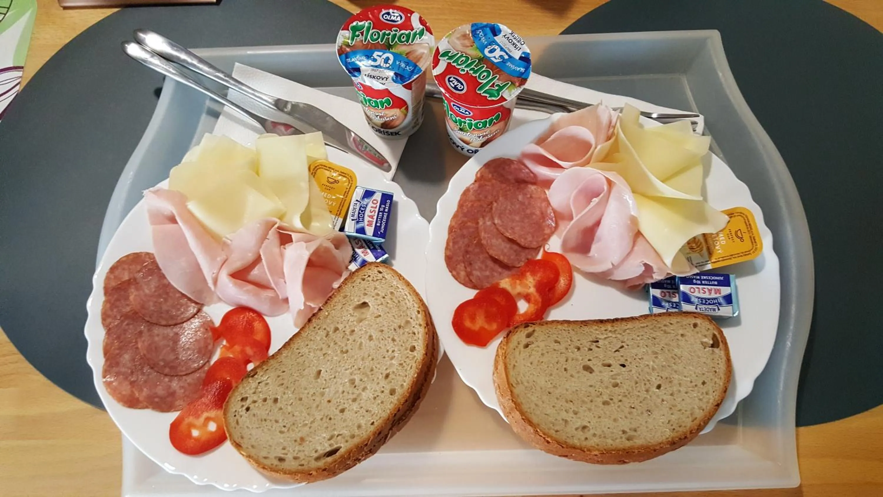 Continental breakfast in Ubytování Němčičky