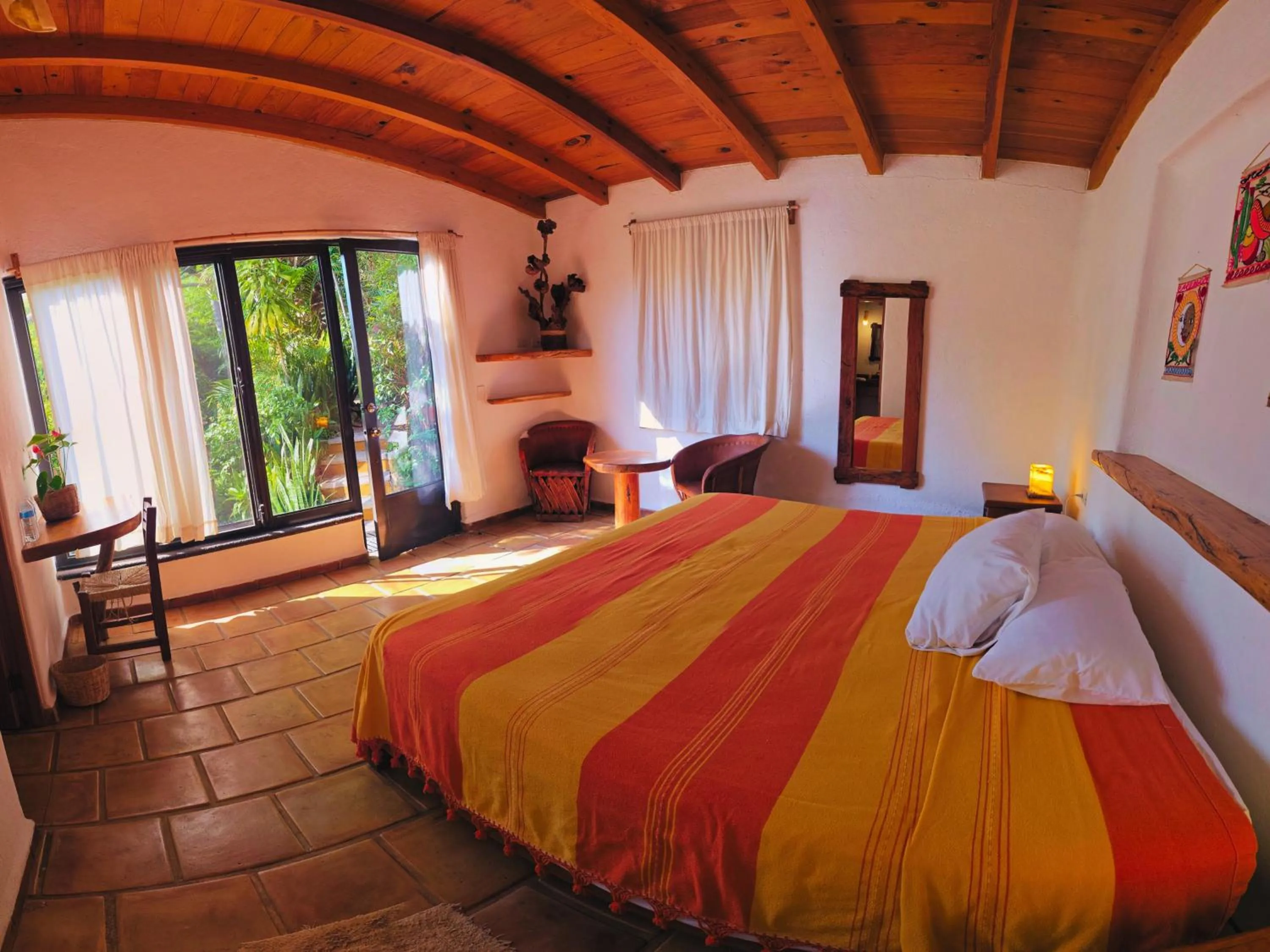 Bed in Cabañas el Nido de la Huilota