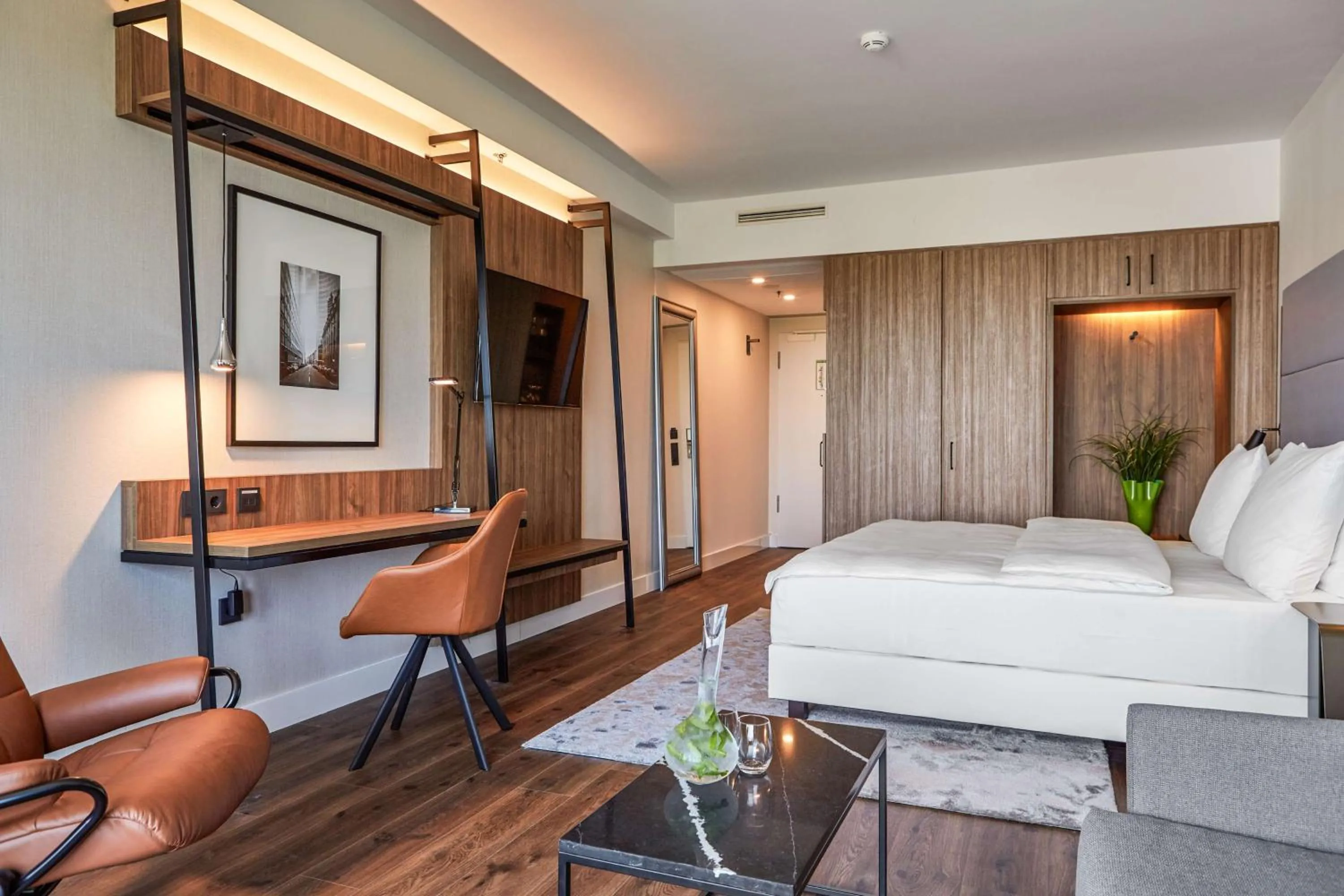 Bedroom, Bed in Radisson Blu Hotel Frankfurt