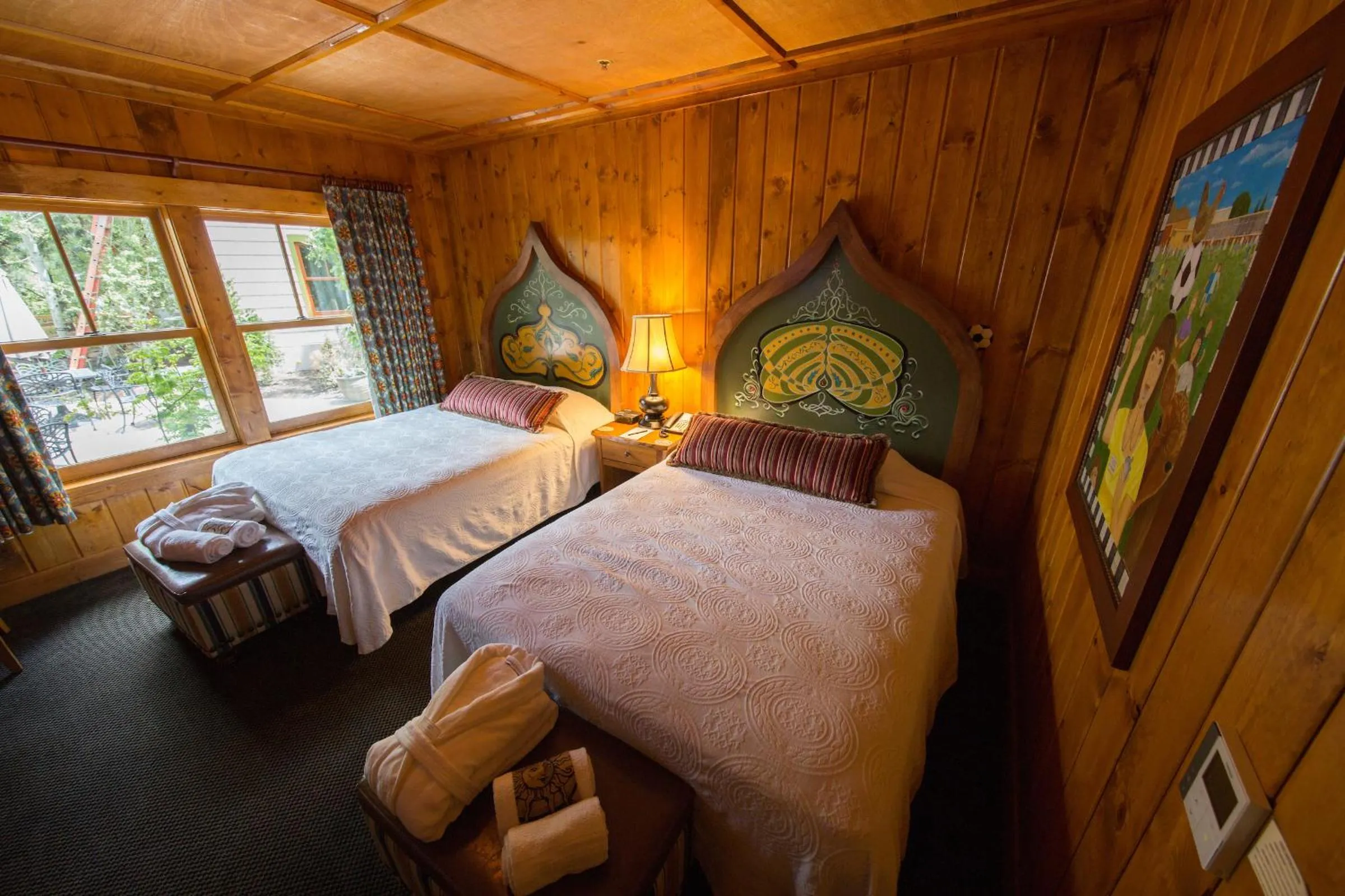 Bedroom, Bed in McMenamins Old St. Francis School