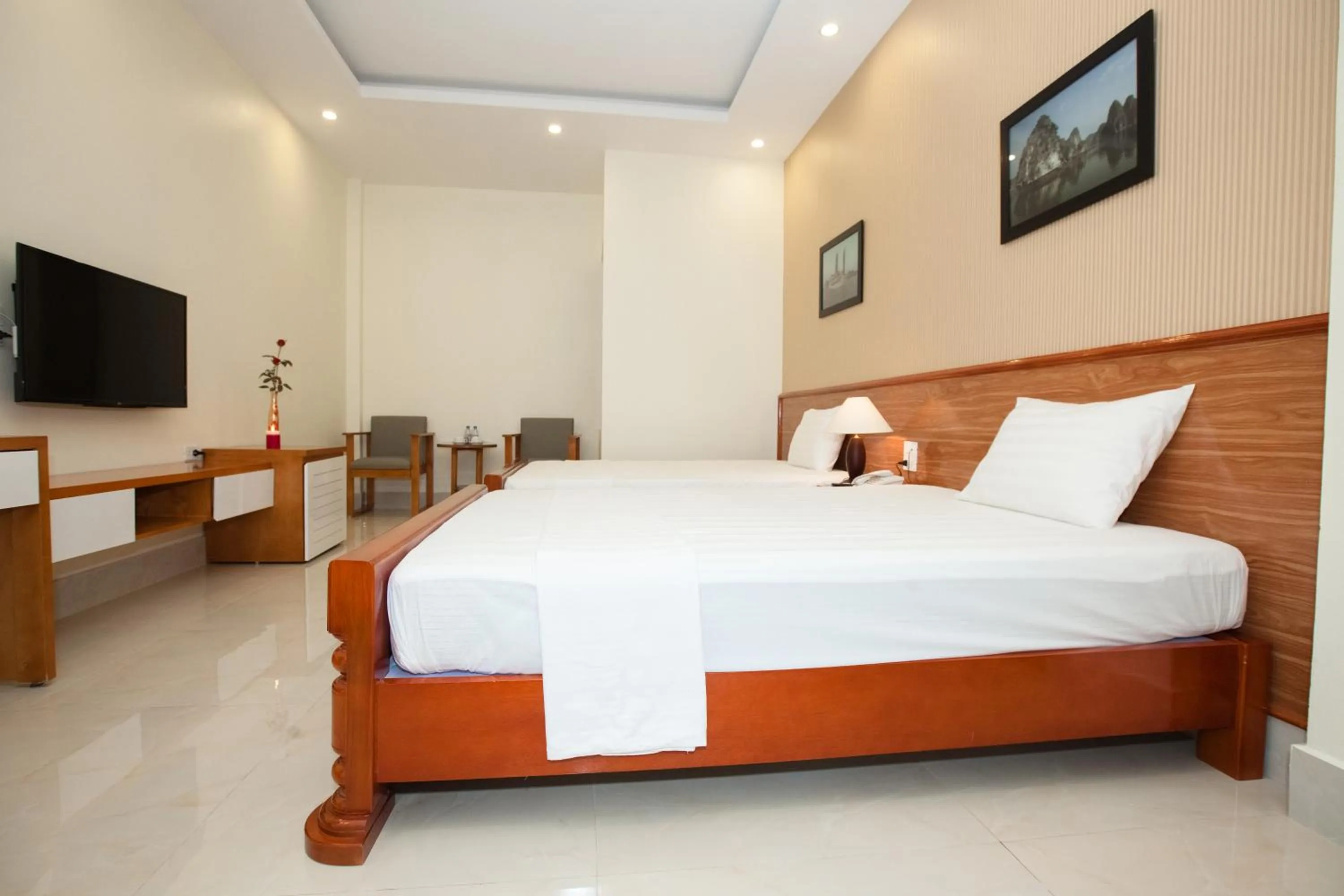 Bed in HalongSeoul Hotel