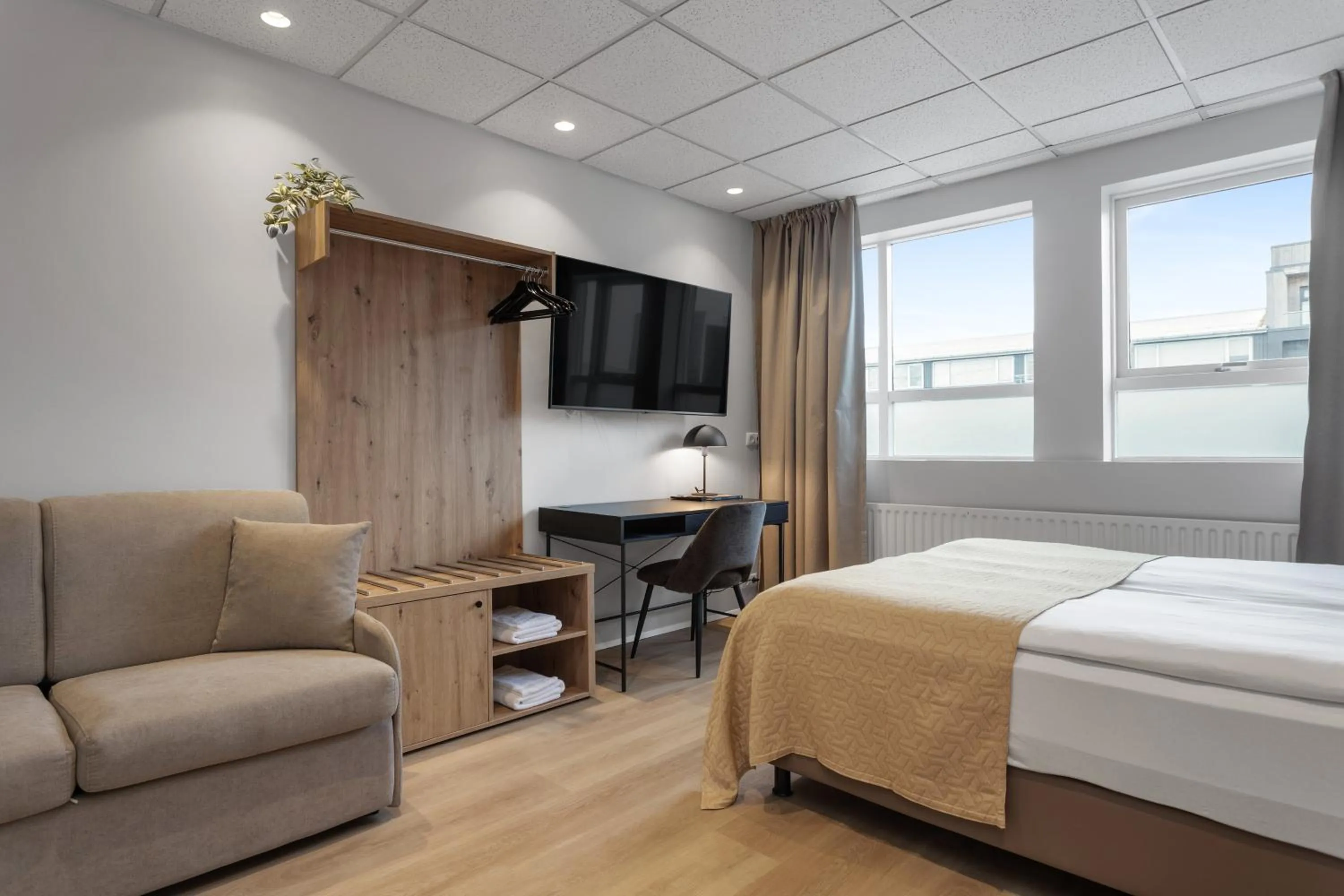 Bed in Alva Hotel Brautarholt